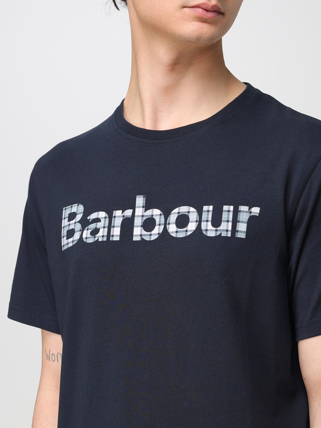 BARBOUR T-SHIRT: T-shirt men Barbour, Blue - Img 3