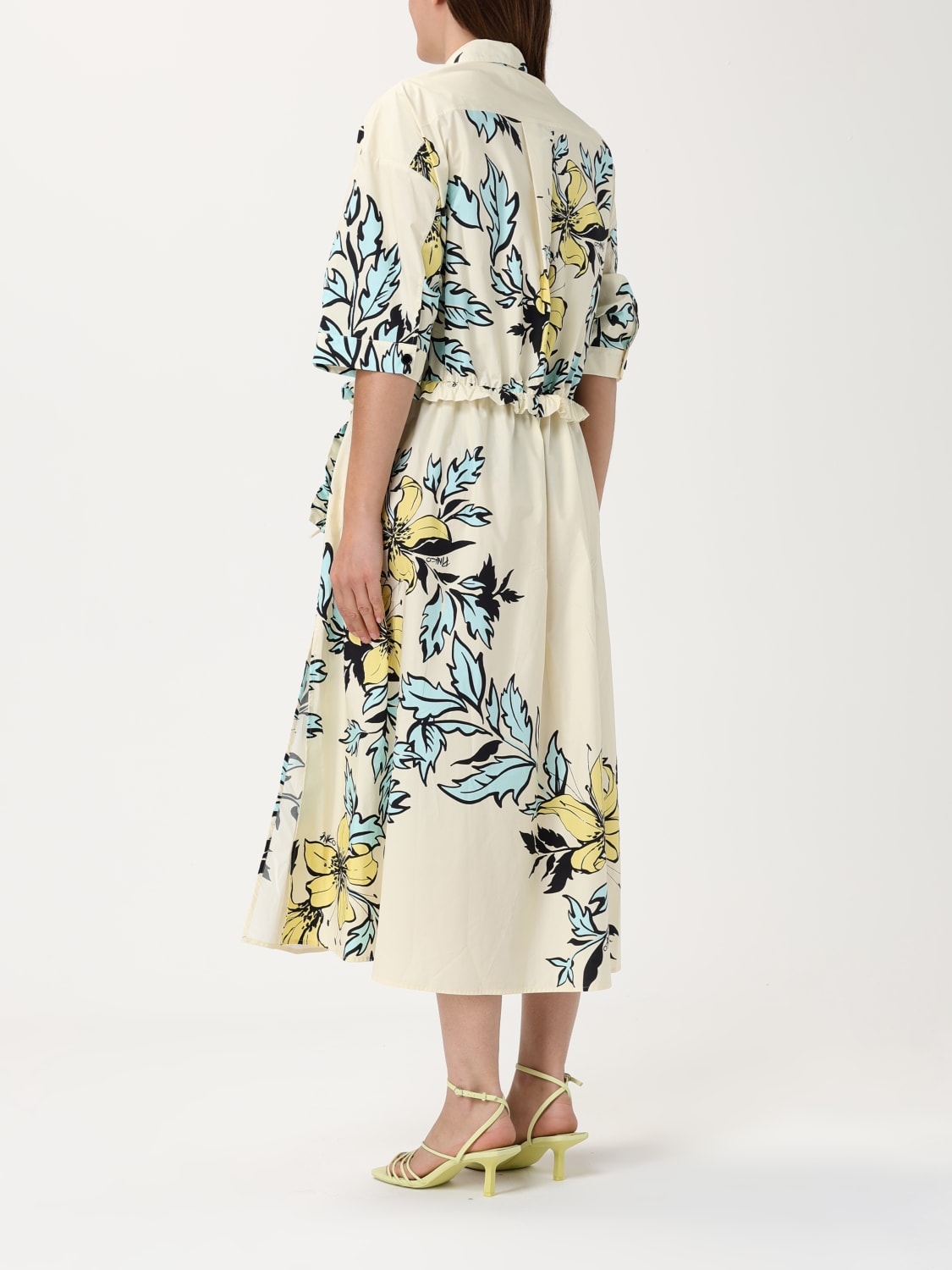 ワンピース PINKO Woman Dress Multicolor 104784A2GX HE9 Floral-print shirt dress PINKO → Shop Online