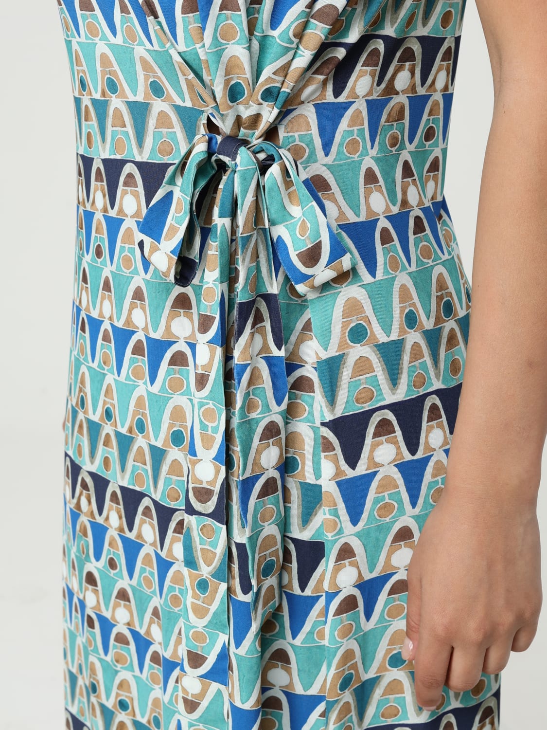 ワンピース MALIPARMI Woman Dress Blue JF664870230 D8053 MALIPARMI: Dress woman - Blue | Maliparmi dress JF664870230