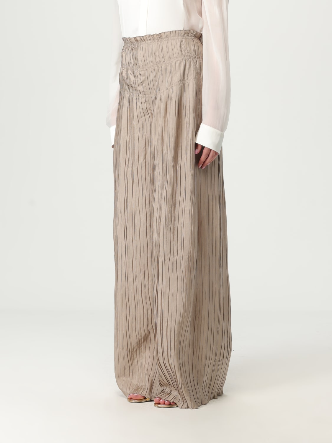 ALBERTA FERRETTI PANTS: Alberta Ferretti women's dress, Beige - Img 4