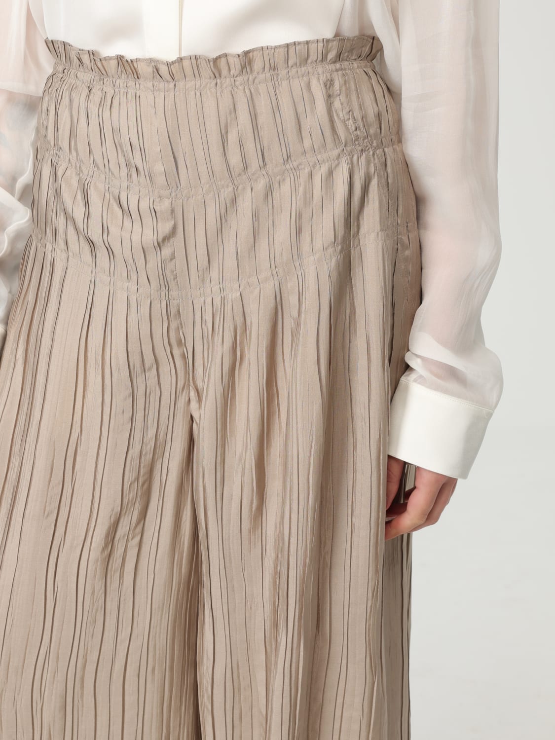 ALBERTA FERRETTI PANTS: Alberta Ferretti women's dress, Beige - Img 5