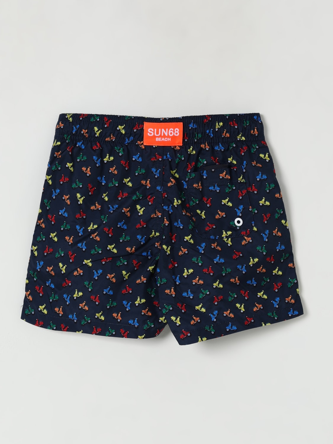 SUN68 COSTUME: Costume da bagno boxer a fantasia SUN68, Blue - Img 2