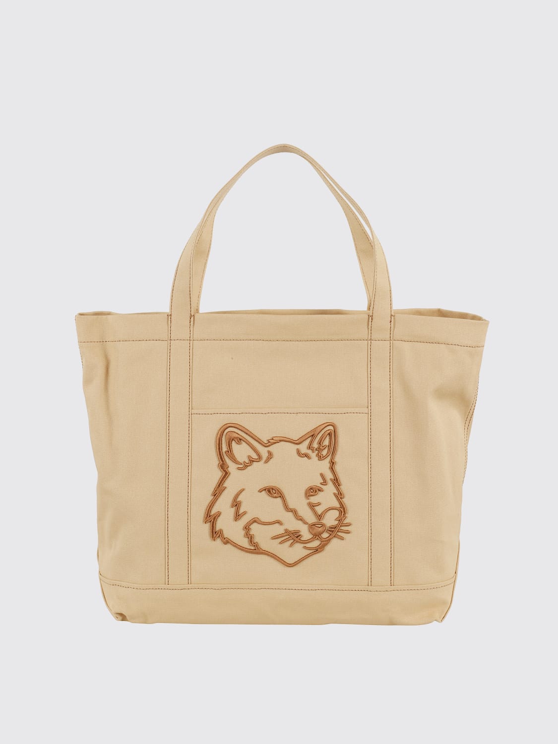 MAISON KITSUNE トートバッグ LW05104WW0107 FOX HEAD LARGE TOTE | Maison Kitsuné