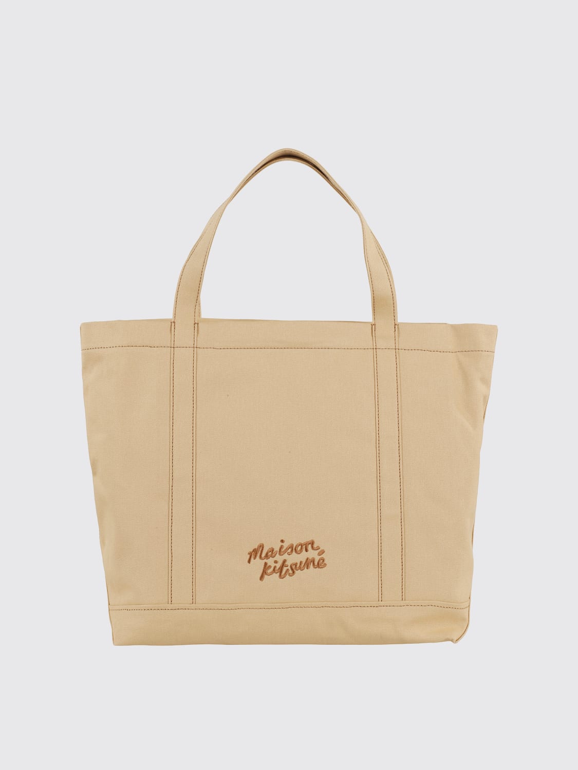 MAISON KITSUNÉ: Bags men - Yellow | Maison Kitsuné shoulder