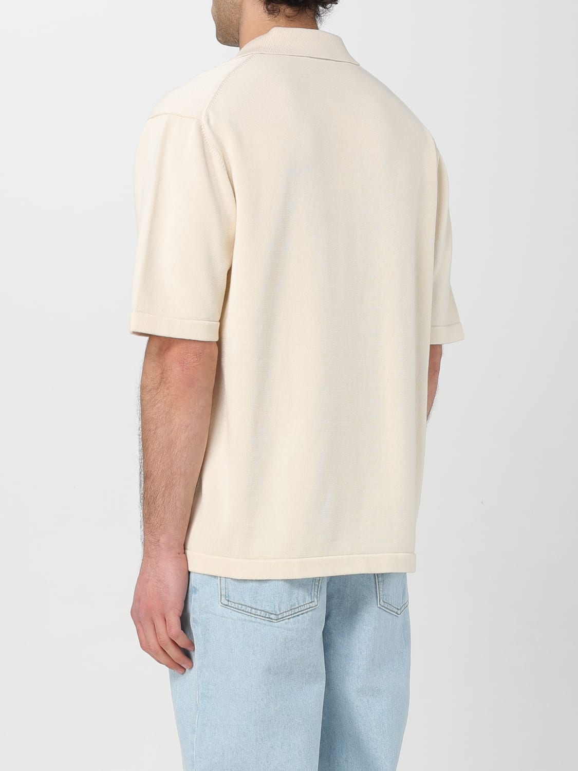MAISON KITSUNÉ POLO: Polo hombre Maison KitsunÉ, Beige - Img 2