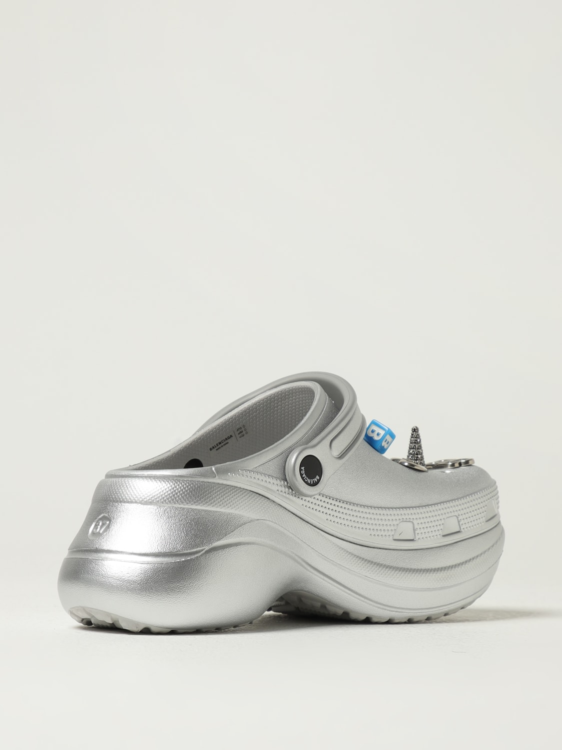 BALENCIAGA SHOES: Loafers woman Balenciaga, Silver - Img 3