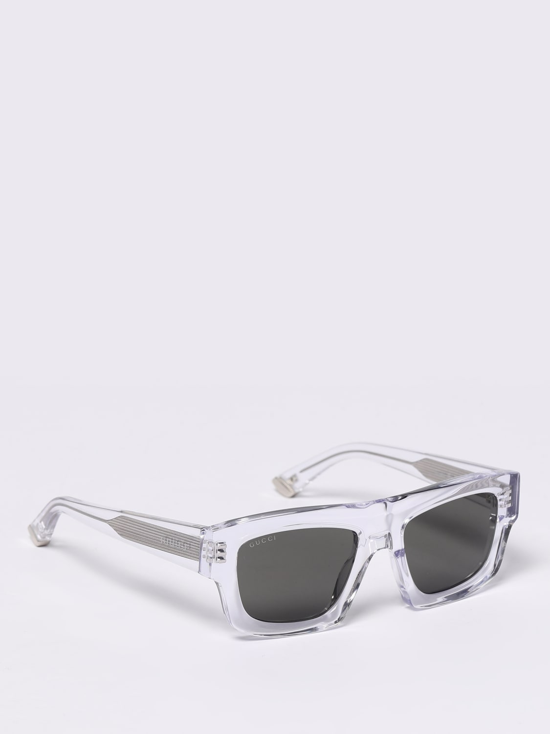 GUCCI SUNGLASSES: Sunglasses men Gucci, White - Img 1