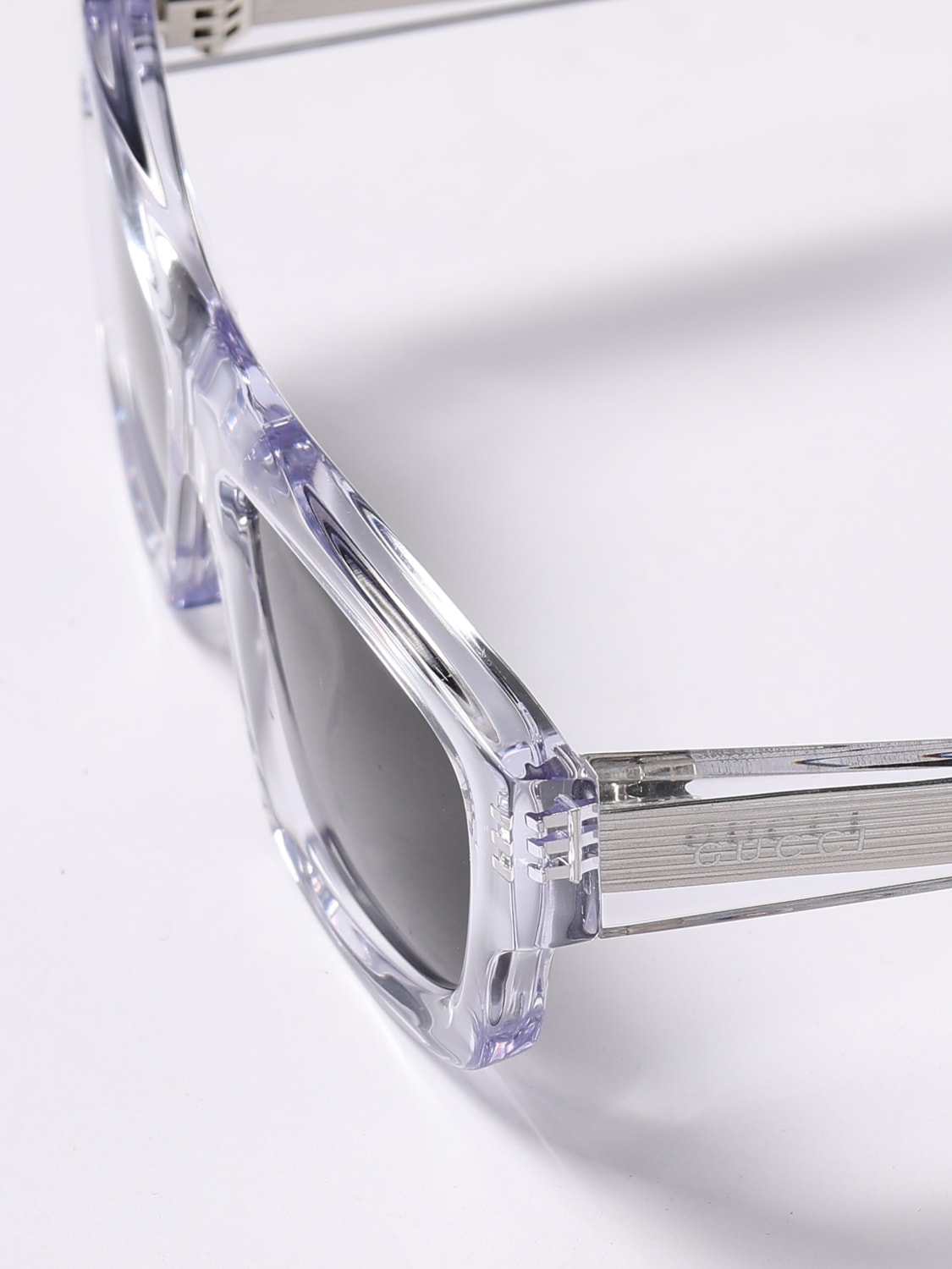 GUCCI SUNGLASSES: Sunglasses men Gucci, White - Img 4