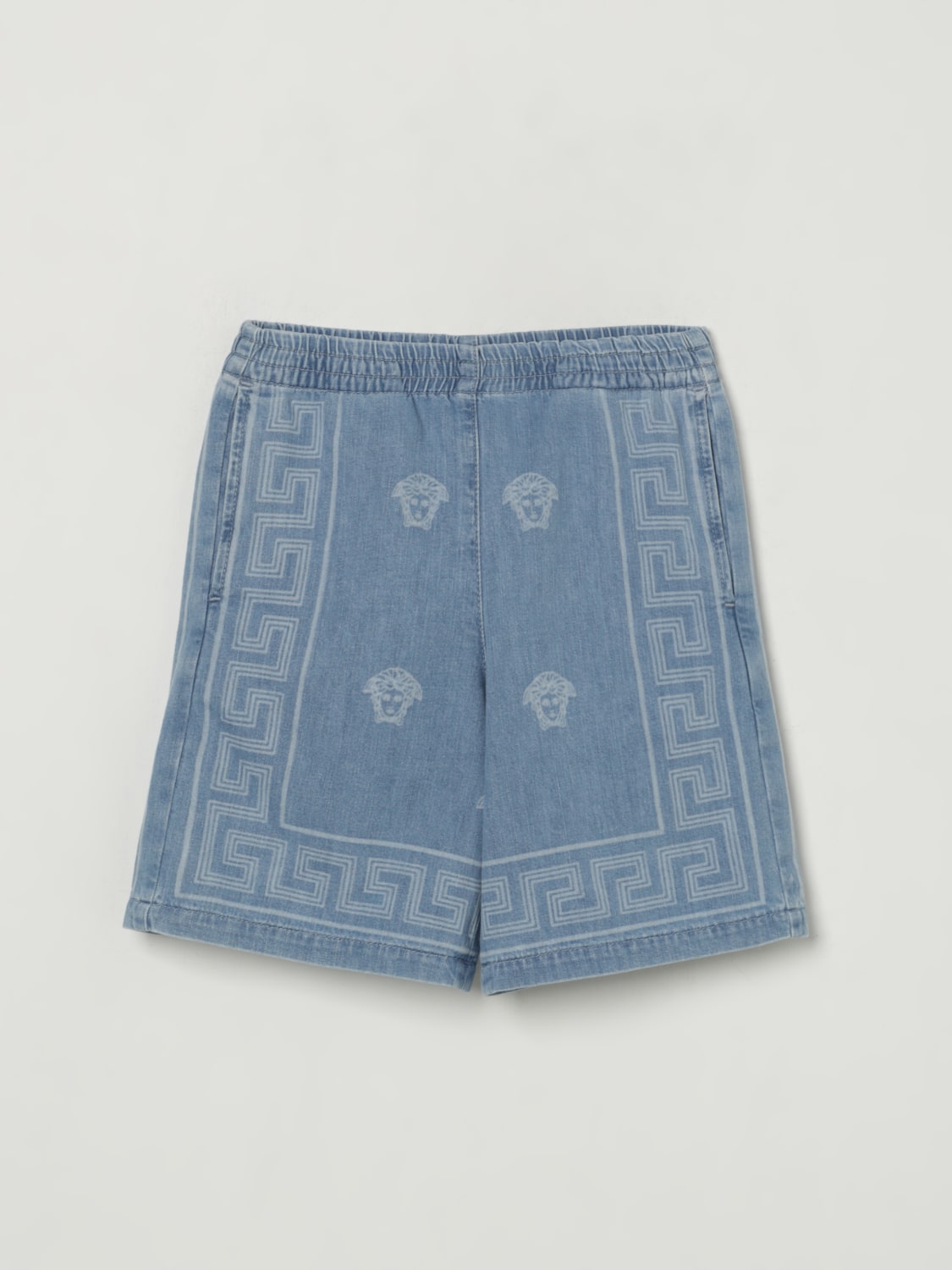 VERSACE SHORTS: Shorts kids Versace, Denim - Img 1