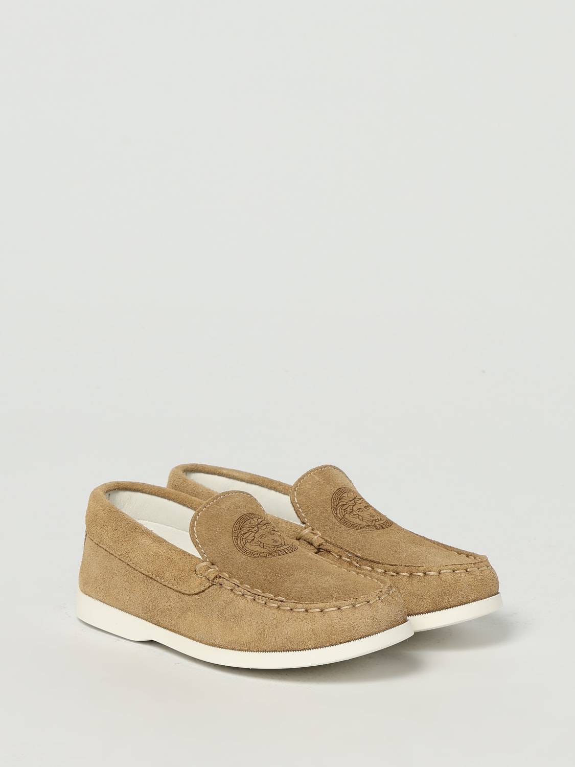VERSACE SHOES: Shoes kids Versace, Beige - Img 2