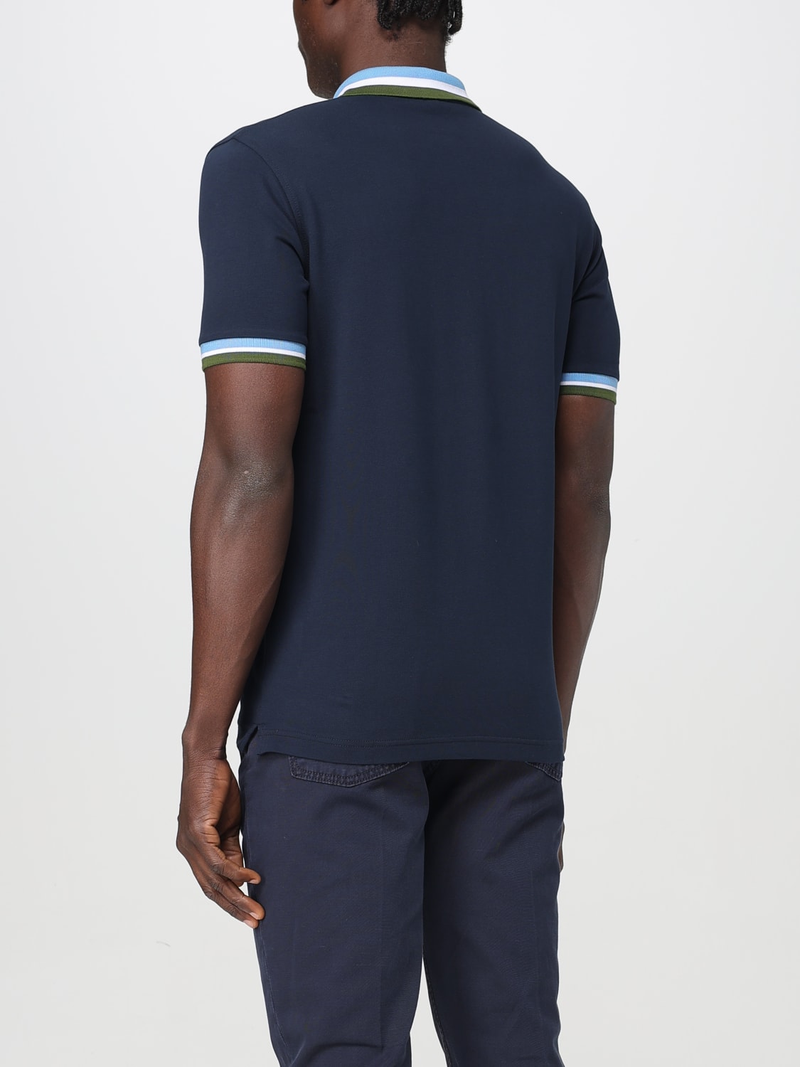 SUN68 POLO: Polo SUN68 in cotone , Blue - Img 2