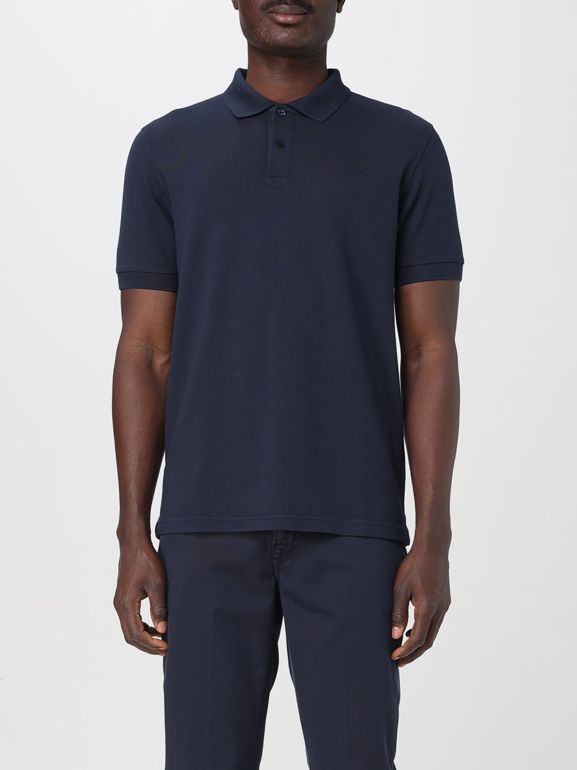 SUN68 POLO: Polo classica SUN68 in cotone , Blue Navy - Img 1