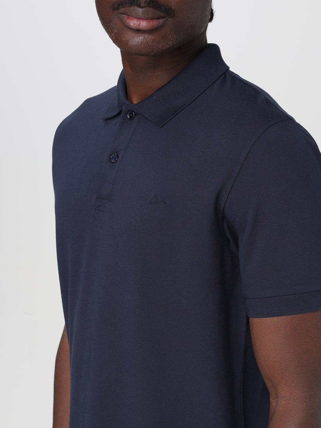 SUN68 POLO: Polo classica SUN68 in cotone , Blue Navy - Img 3