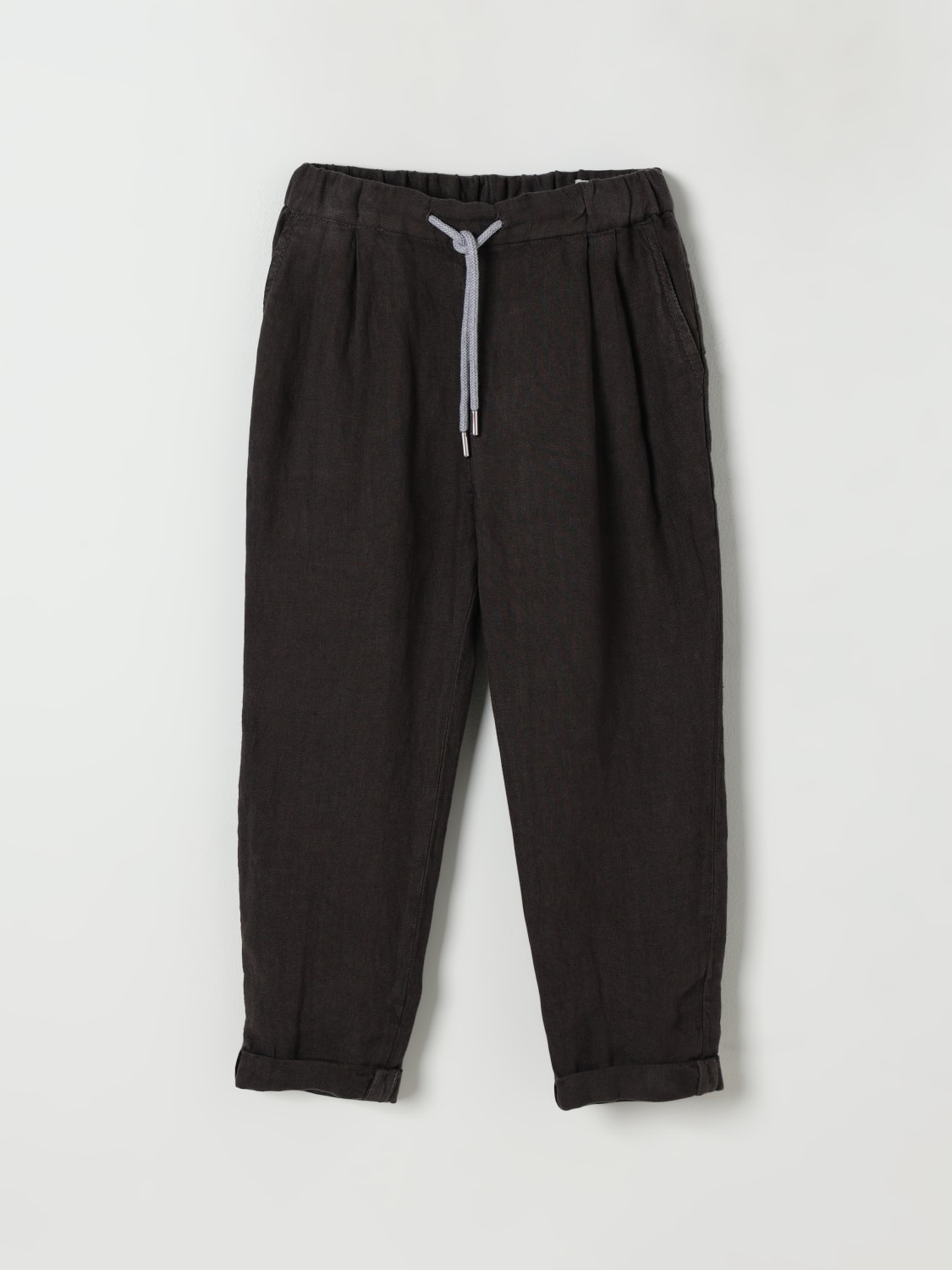 BRUNELLO CUCINELLI PANTS: Pants kids Brunello Cucinelli, Brown - Img 1