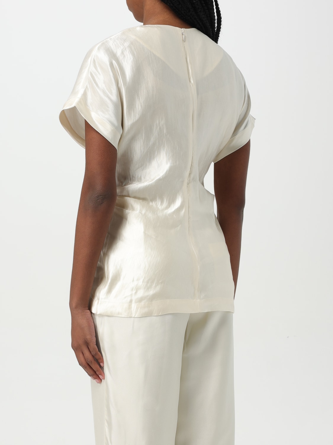 LOU LOU STUDIO TOP: Canotta basic Lou Lou Studio in misto cotone , Bianco - Img 2