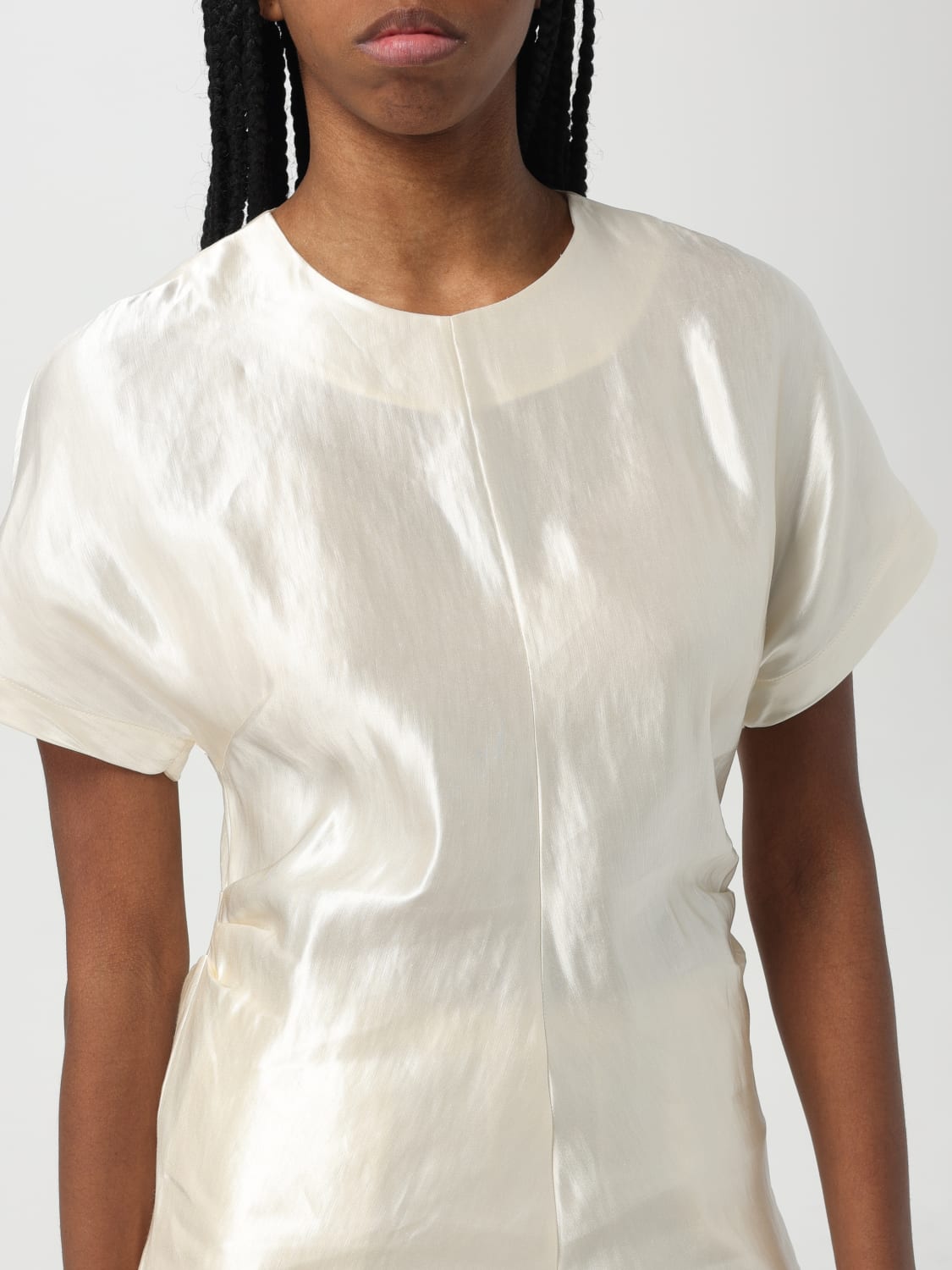 LOU LOU STUDIO TOP: Canotta basic Lou Lou Studio in misto cotone , Bianco - Img 3