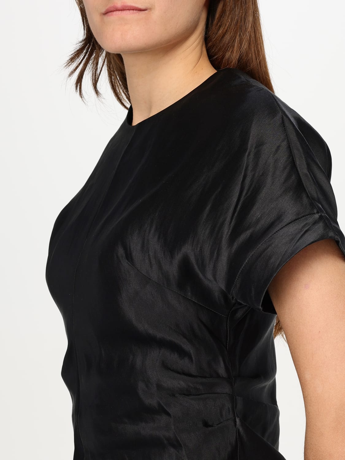 LOU LOU STUDIO TOP: Canotta basic Lou Lou Studio in misto cotone , Nero - Img 4