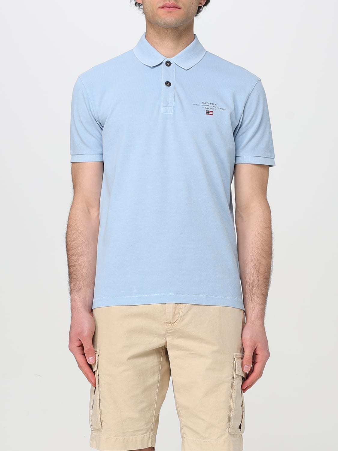 Tシャツ・カットソー NAPAPIJRI Men T-shirt Gnawed Blue NP0A4GDL 183 T_Shirt_Mix_20.01.