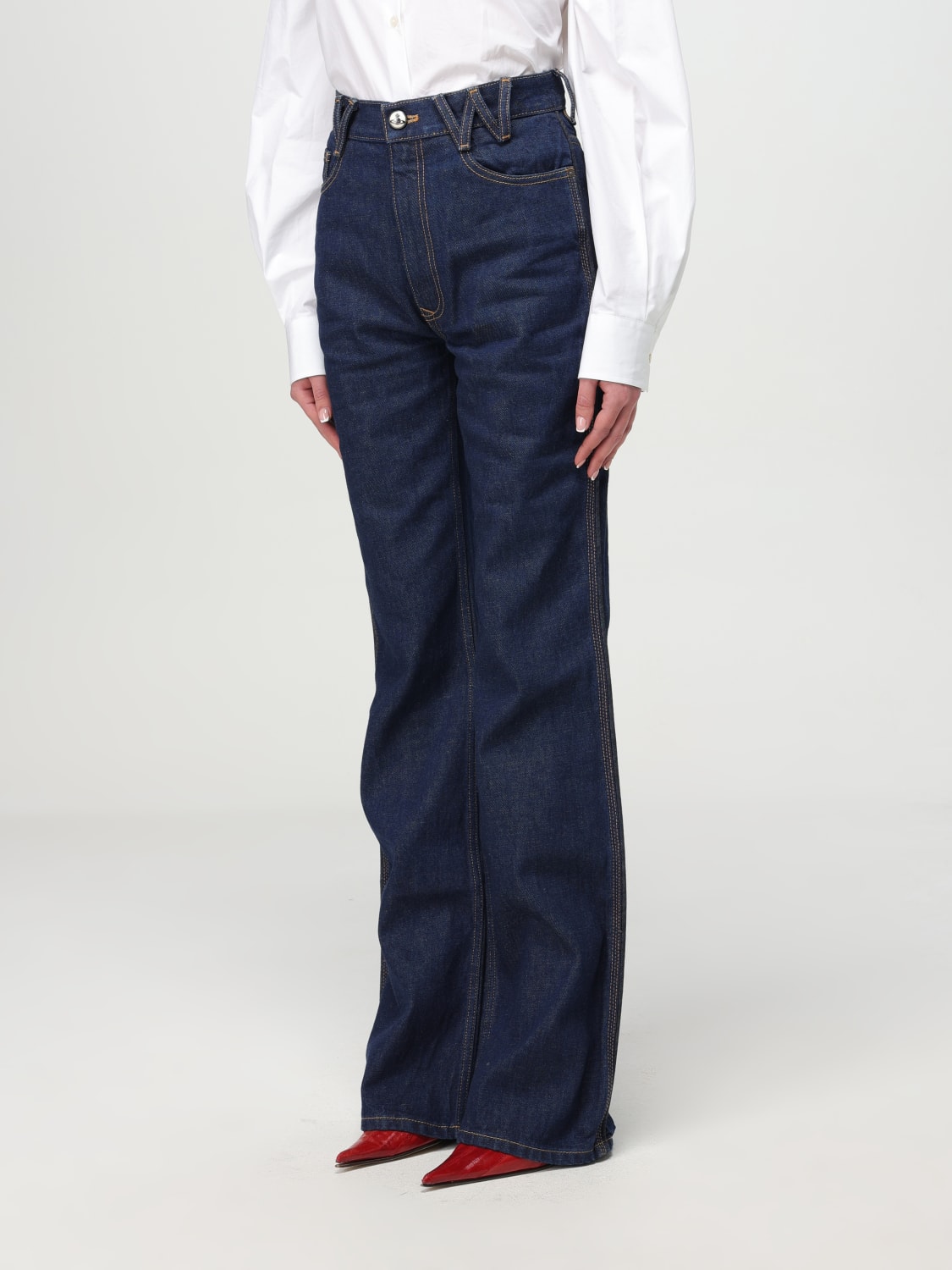 デニム・ジーパン VIVIENNE WESTWOOD Women Denim Pants 1902002B W0162 K406 Blue VIVIENNE WESTWOOD: Jeans woman - Blue | Vivienne Westwood