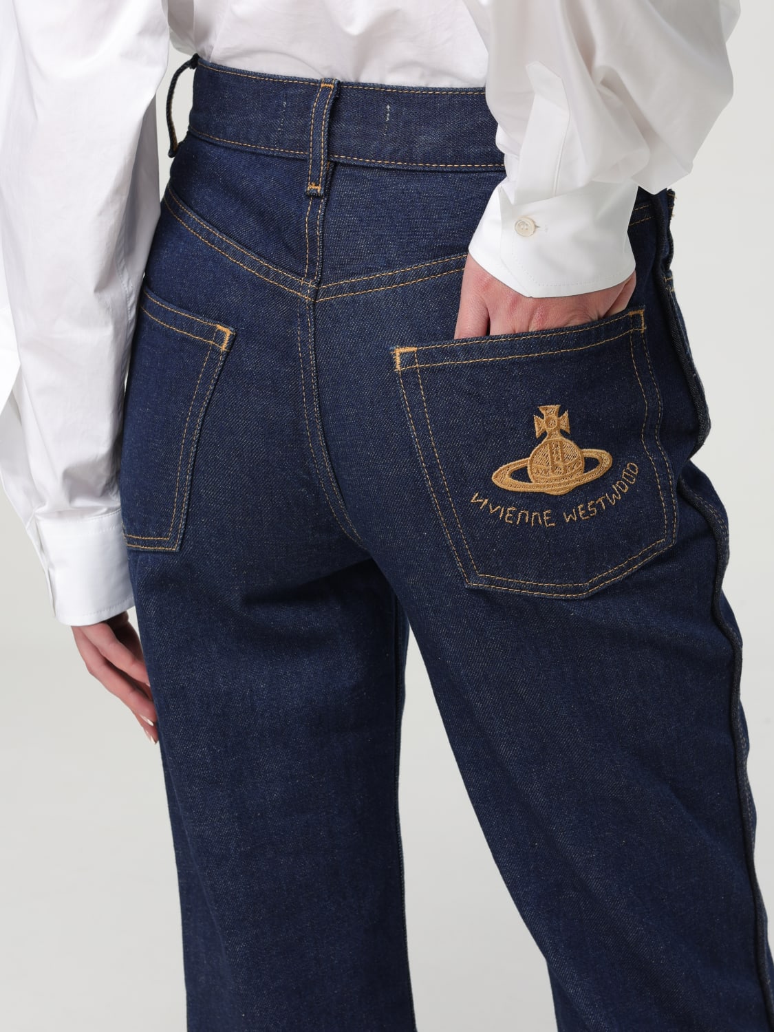 デニム・ジーパン VIVIENNE WESTWOOD Women Denim Pants 1902002B W0162 K406 Blue VIVIENNE WESTWOOD: Jeans woman - Blue | Vivienne Westwood