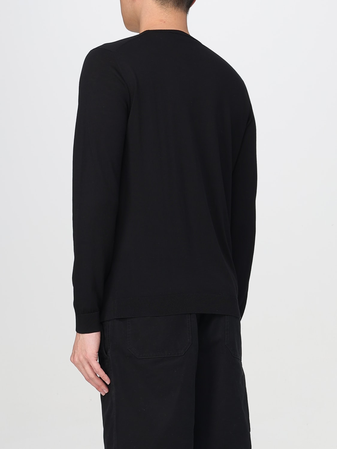 ROBERTO COLLINA PULL: Pull homme Roberto Collina, Noir - Img 2