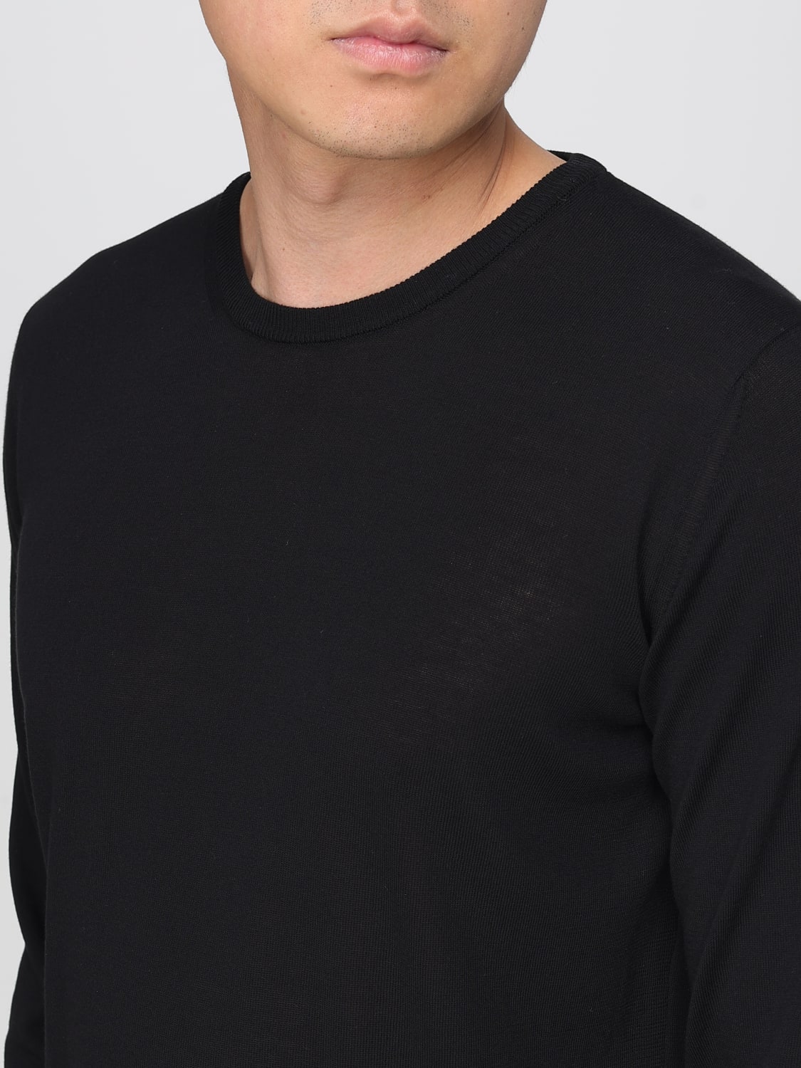 ROBERTO COLLINA PULL: Pull homme Roberto Collina, Noir - Img 3