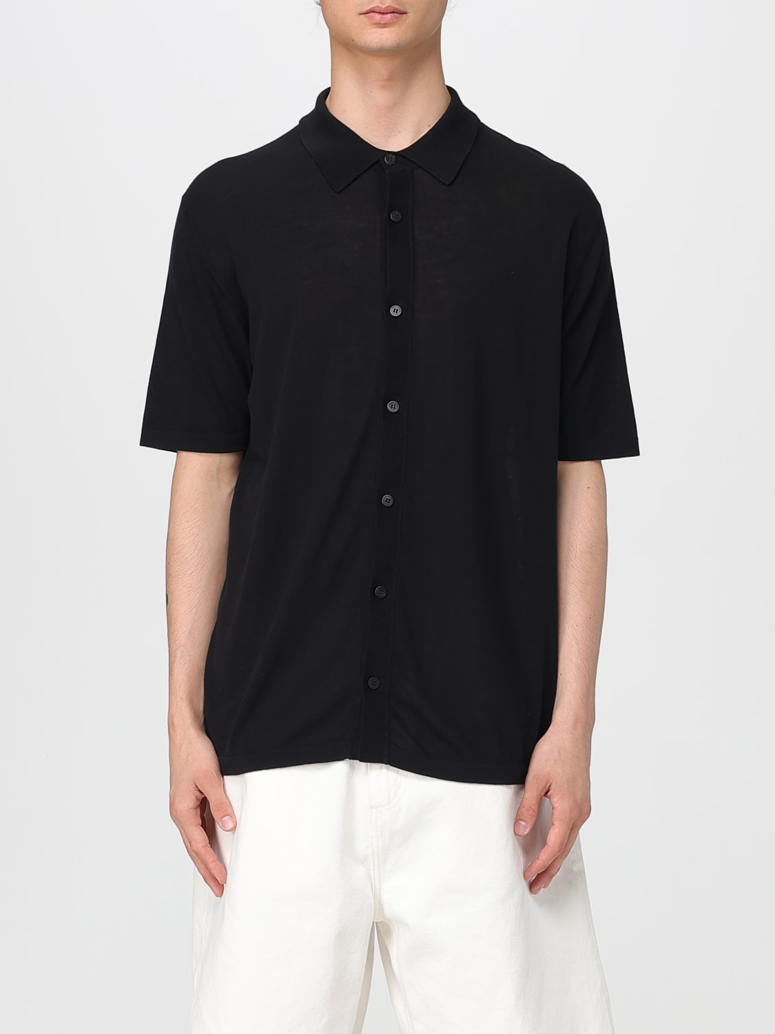 Tシャツ・カットソー Roberto Collina SS24 Openwork polo shirt (RT20124 RT2001) Roberto Collina Openwork Polo Shirt - White - Men