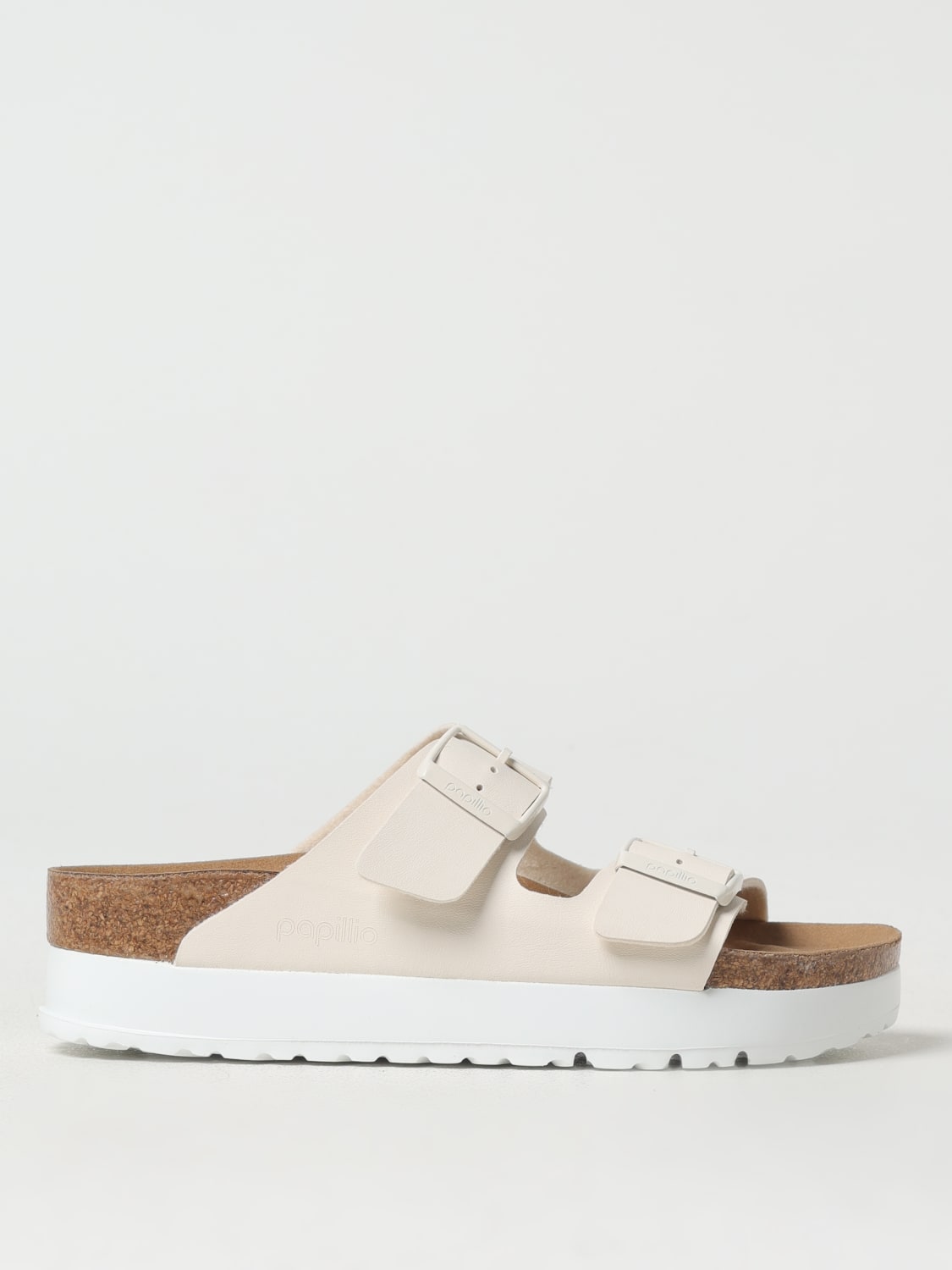 シューズ・サンダルその他 BIRKENSTOCK Woman Flat sandals White 1029127 BIRKENSTOCK: Shoes woman - White | Birkenstock flat sandals