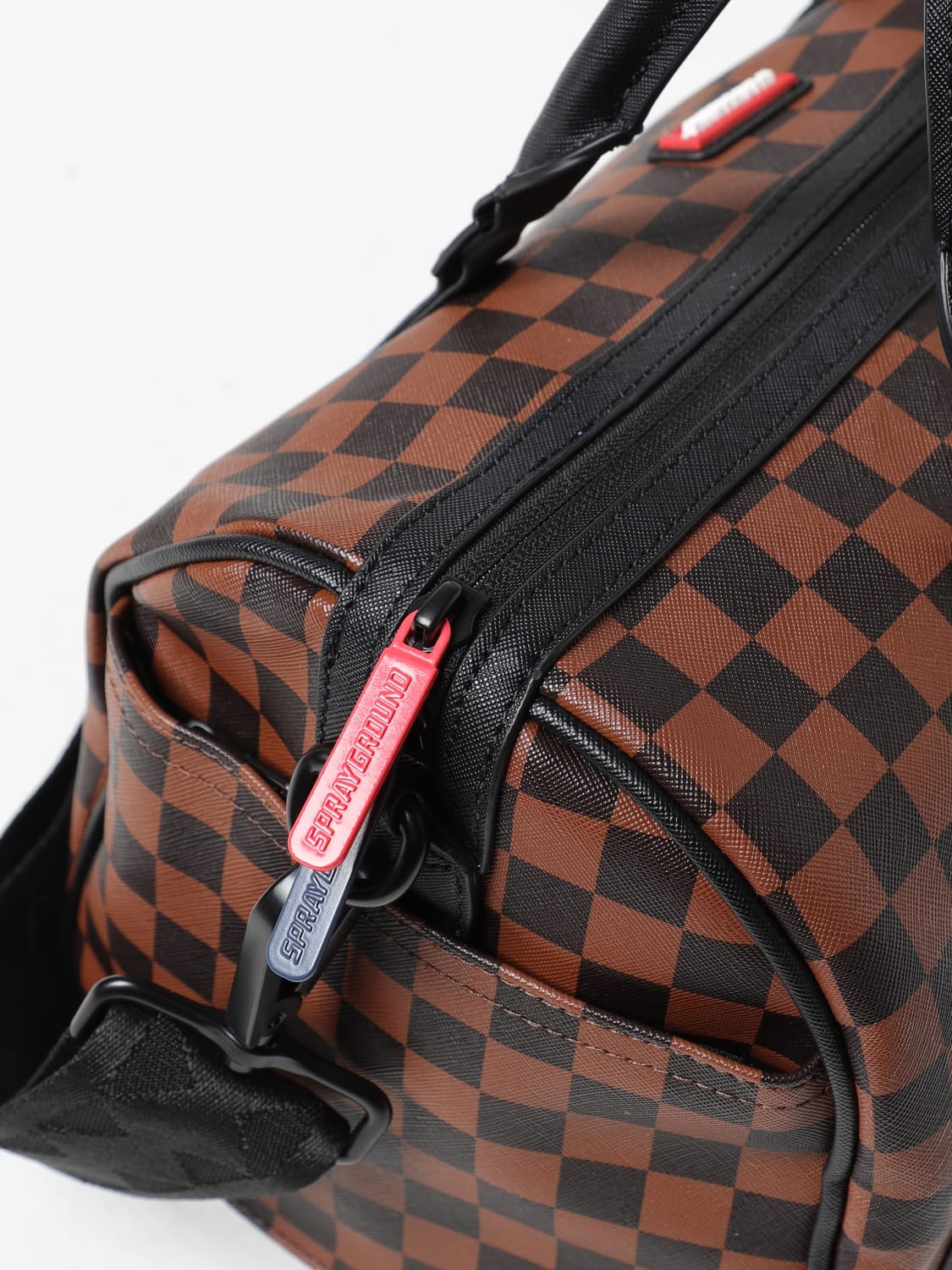 SPRAYGROUND BORSA A MANO: Bauletto Peeking Character Check Sprayground, Fantasia - Img 3