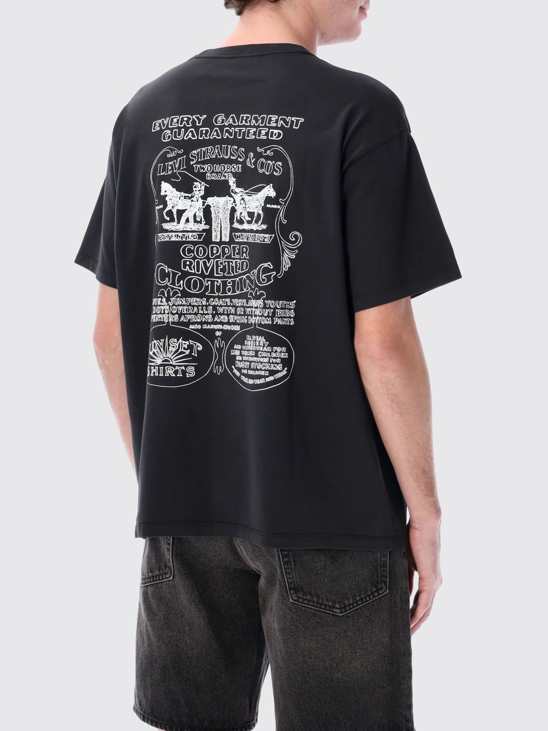 LEVI'S T-SHIRT: T-shirt Levi's in cotone con logo , Nero - Img 2