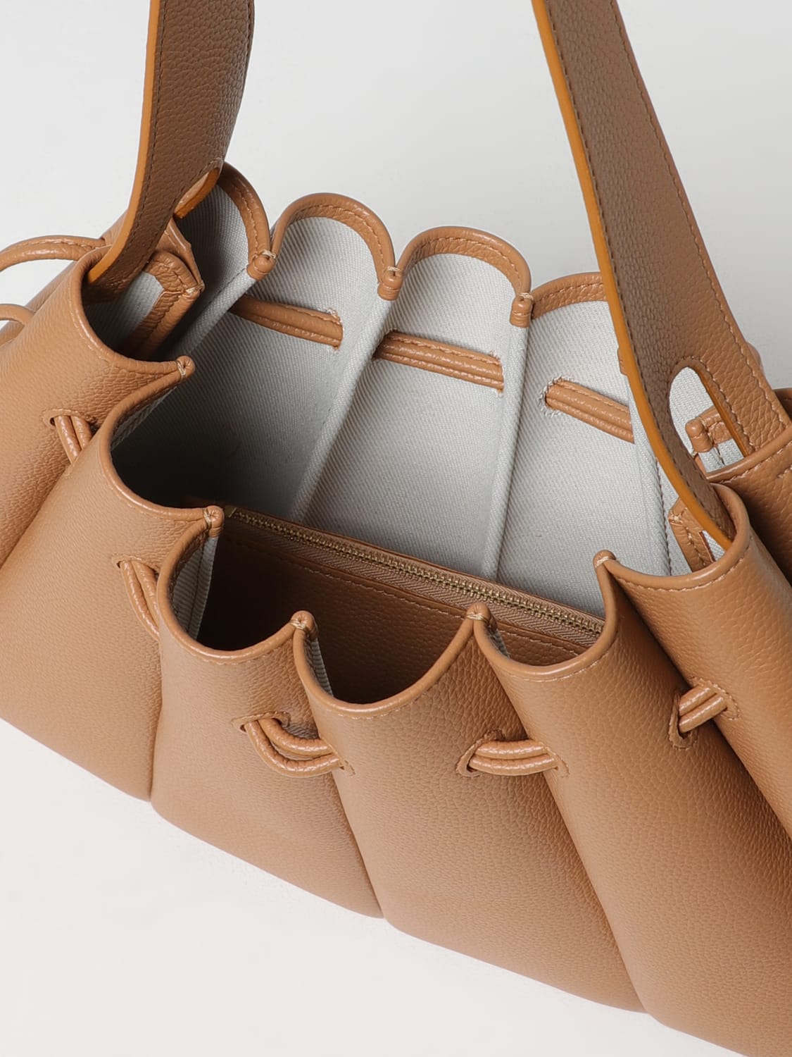 THEMOIRÈ BORSA A SPALLA: Borsa a spalla Calipso Themoiré, Beige - Img 3