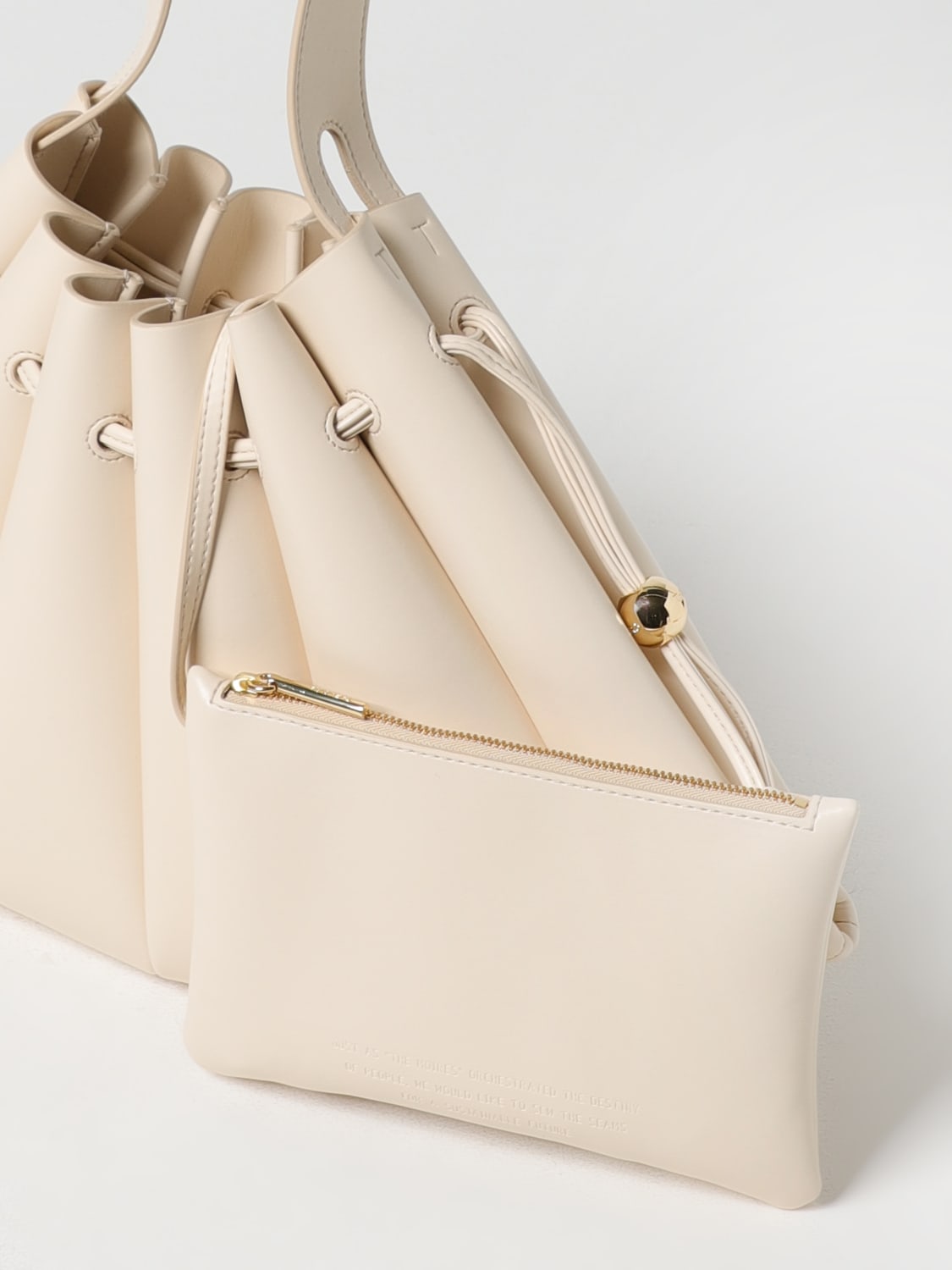 THEMOIRÈ BORSA A SPALLA: Borsa a spalla Calipso Themoiré, Bianco - Img 3