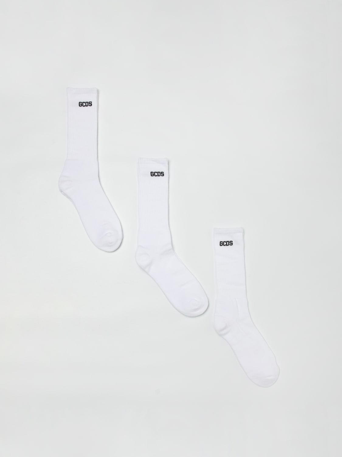 GCDS SOCKS: Socks men GCDS, White - Img 1