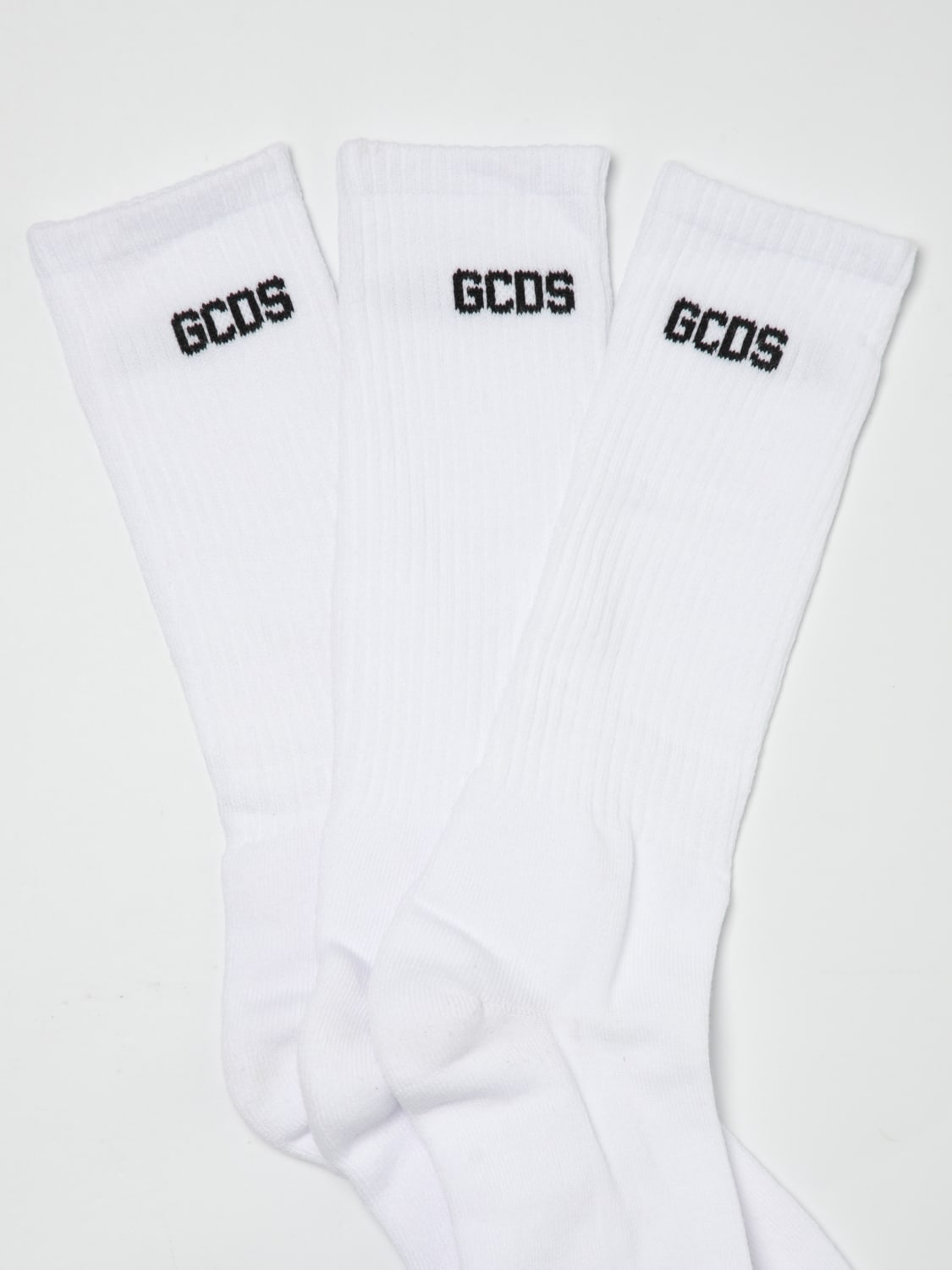 GCDS SOCKS: Socks men GCDS, White - Img 2