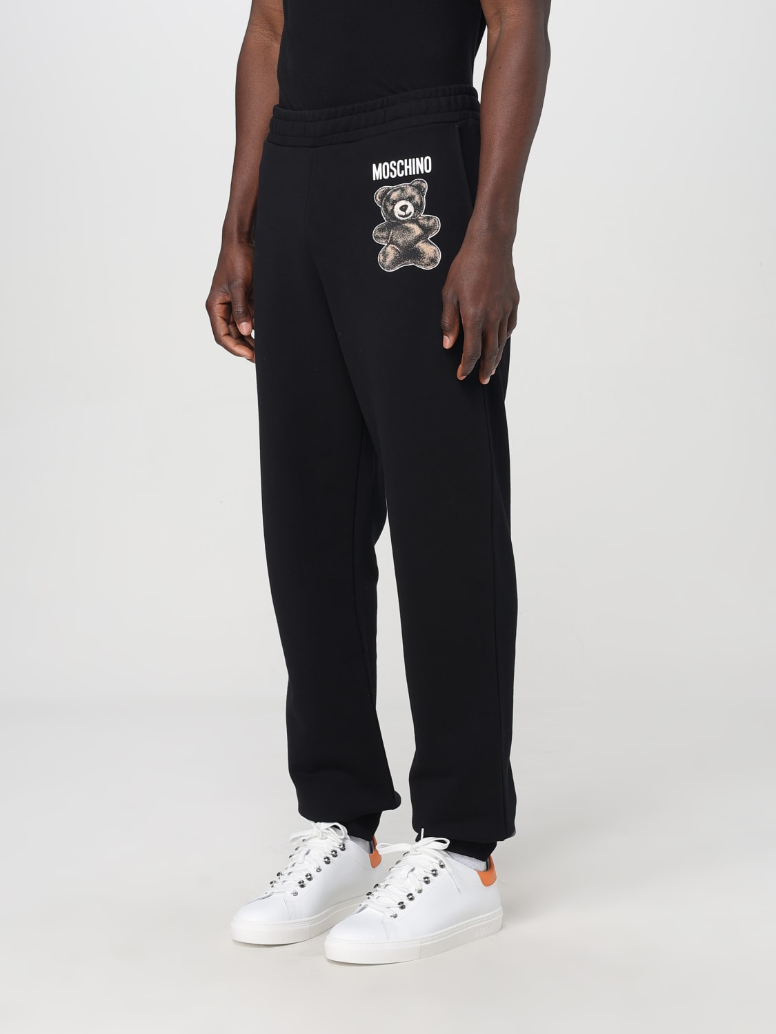 MOSCHINO COUTURE 裤子: 运动服 男士 Moschino Couture, 黑色 - Img 2