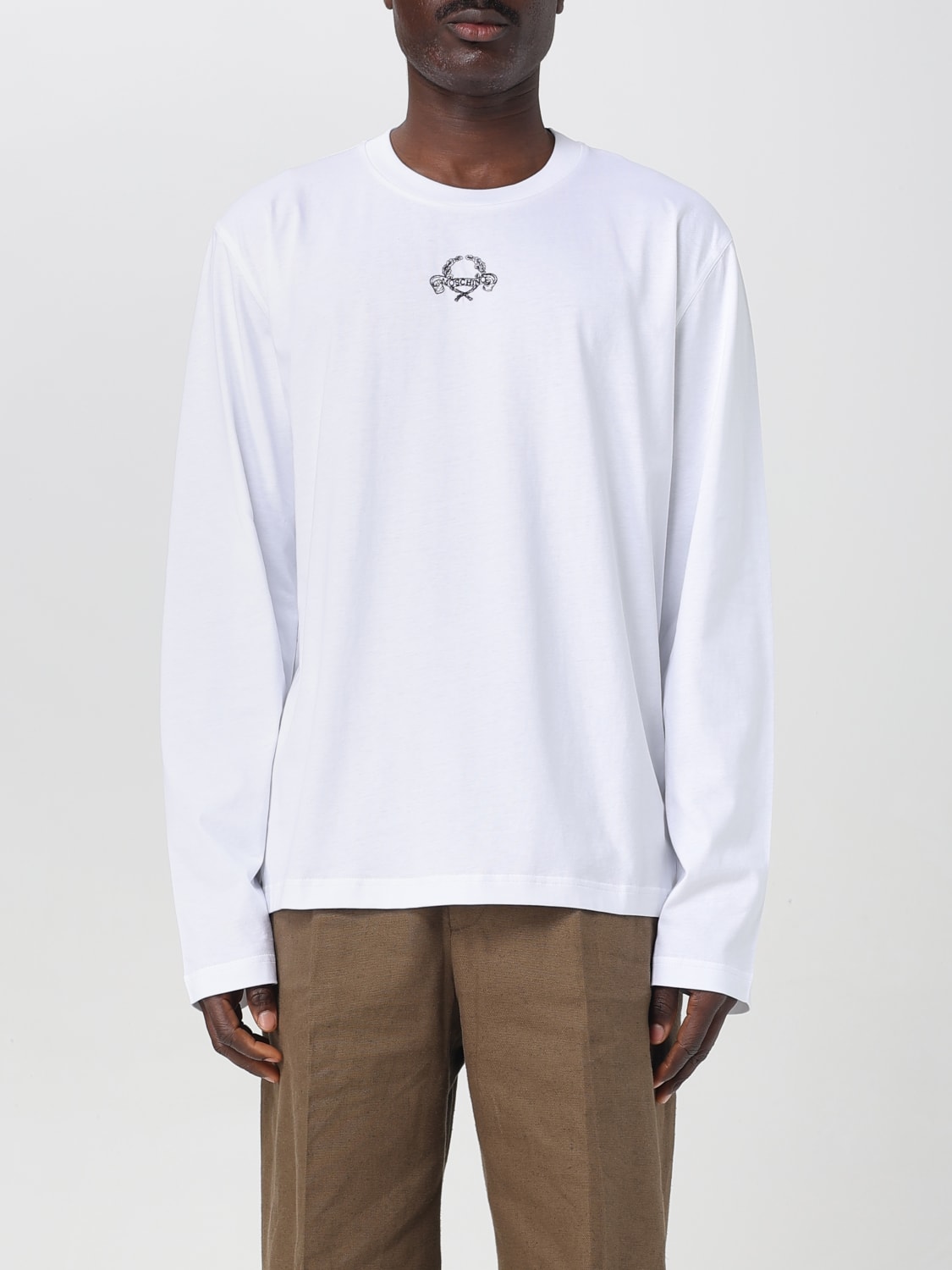 MOSCHINO COUTURE T-SHIRT: T-shirt in cotone con logo Moschino Couture, Bianco - Img 1