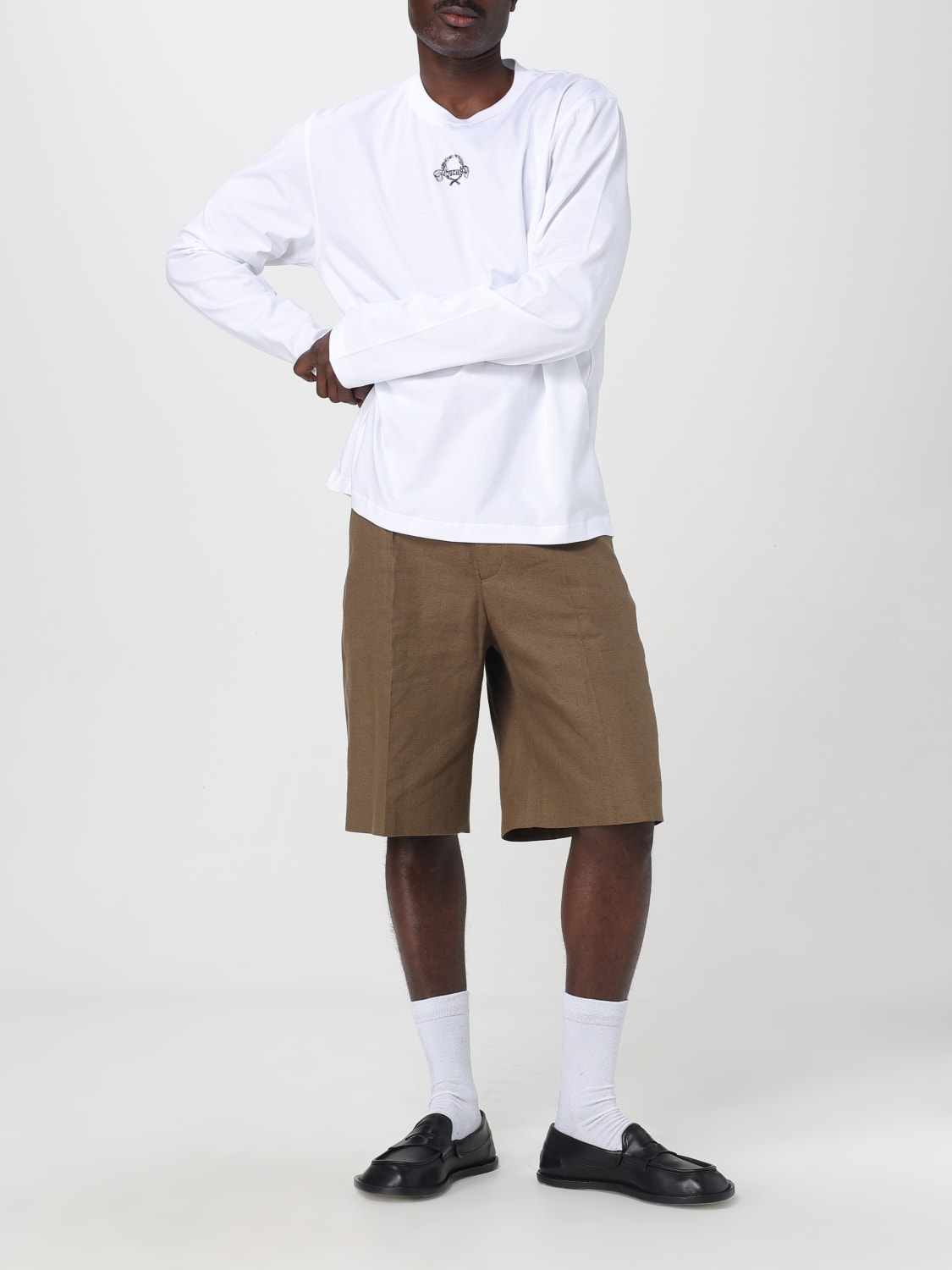 MOSCHINO COUTURE T-SHIRT: T-shirt in cotone con logo Moschino Couture, Bianco - Img 2
