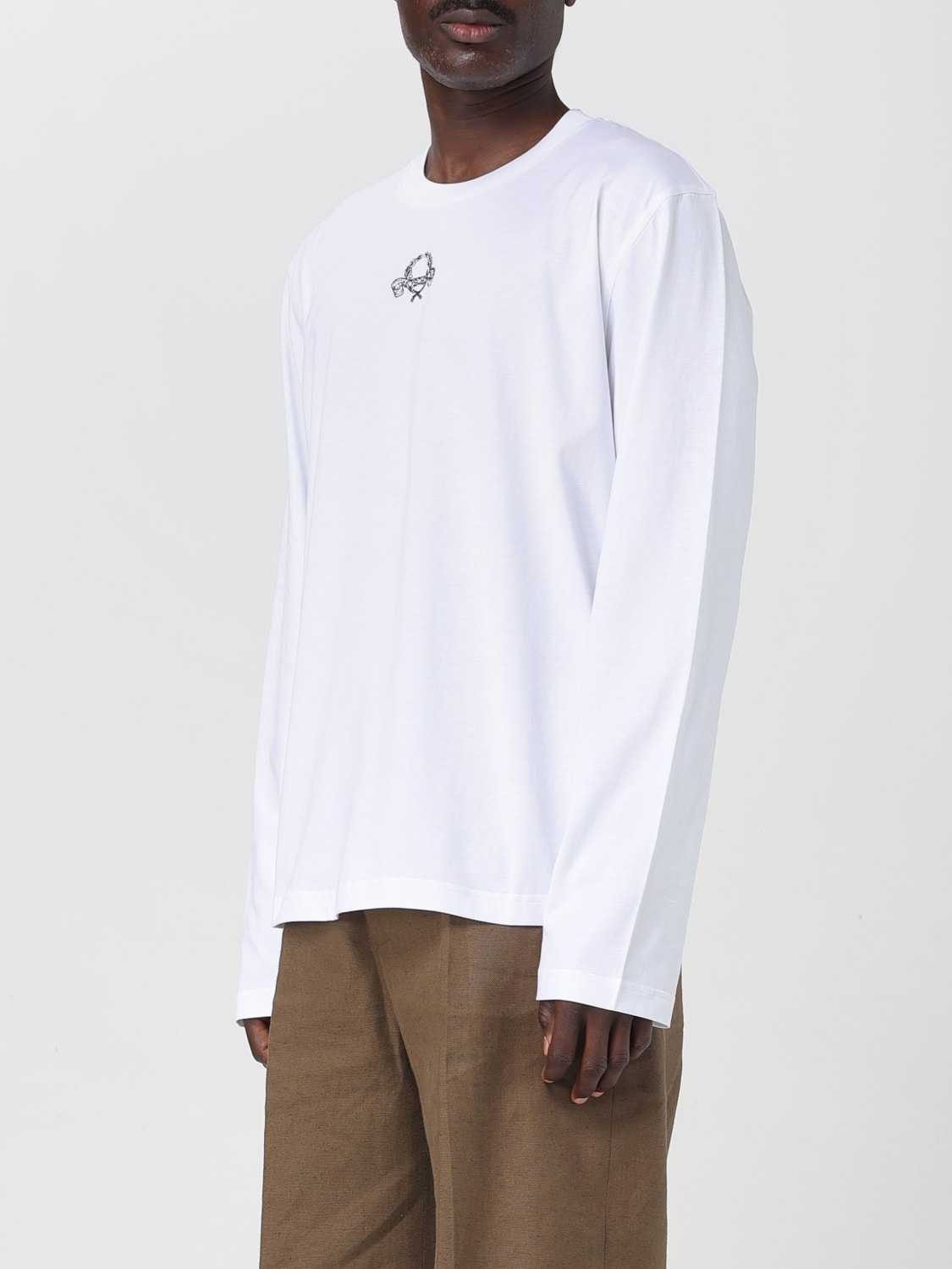 MOSCHINO COUTURE T-SHIRT: T-shirt in cotone con logo Moschino Couture, Bianco - Img 4