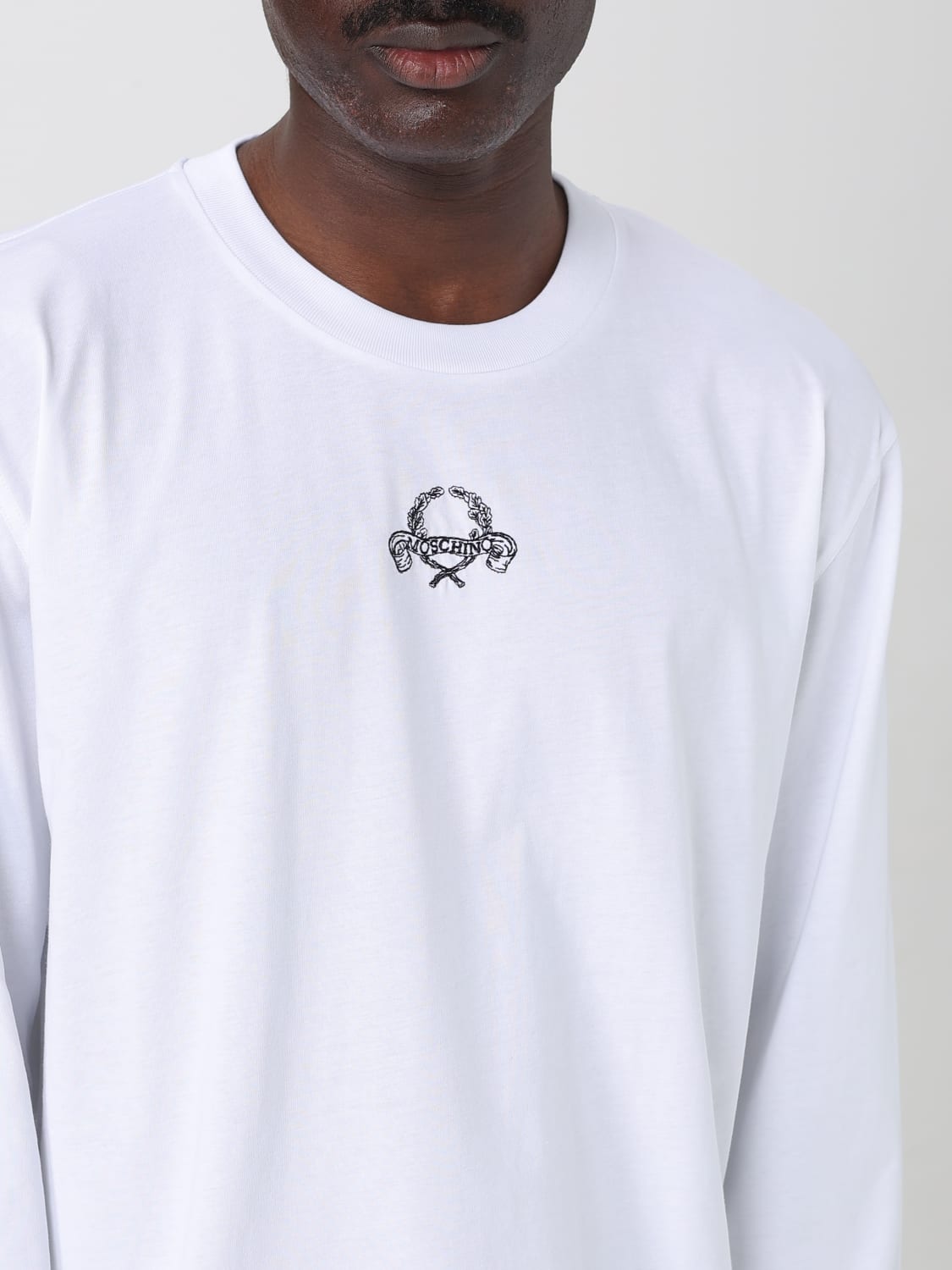 MOSCHINO COUTURE T-SHIRT: T-shirt in cotone con logo Moschino Couture, Bianco - Img 5