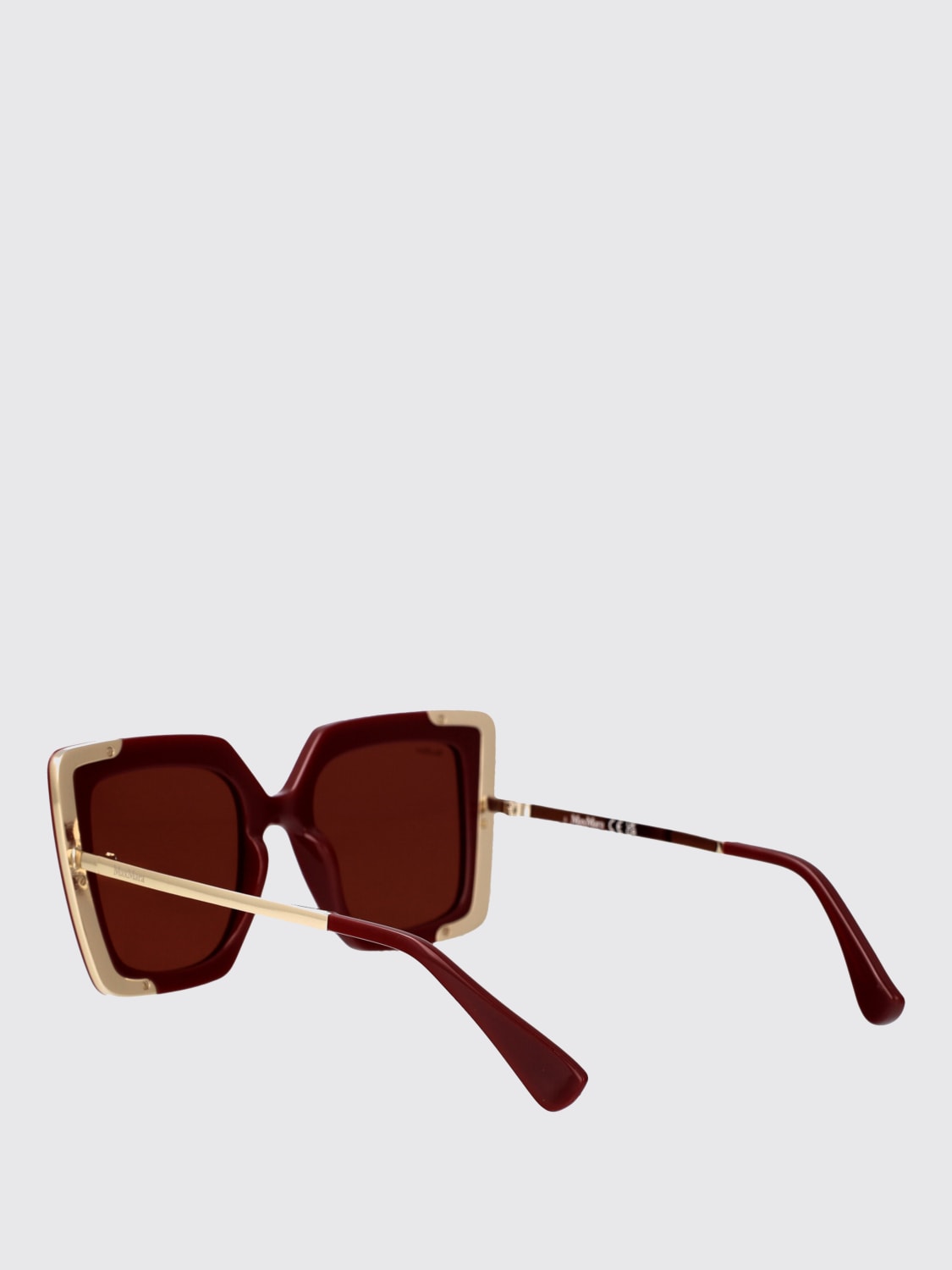 MAX MARA SUNGLASSES: Sunglasses woman Max Mara, Burgundy - Img 3