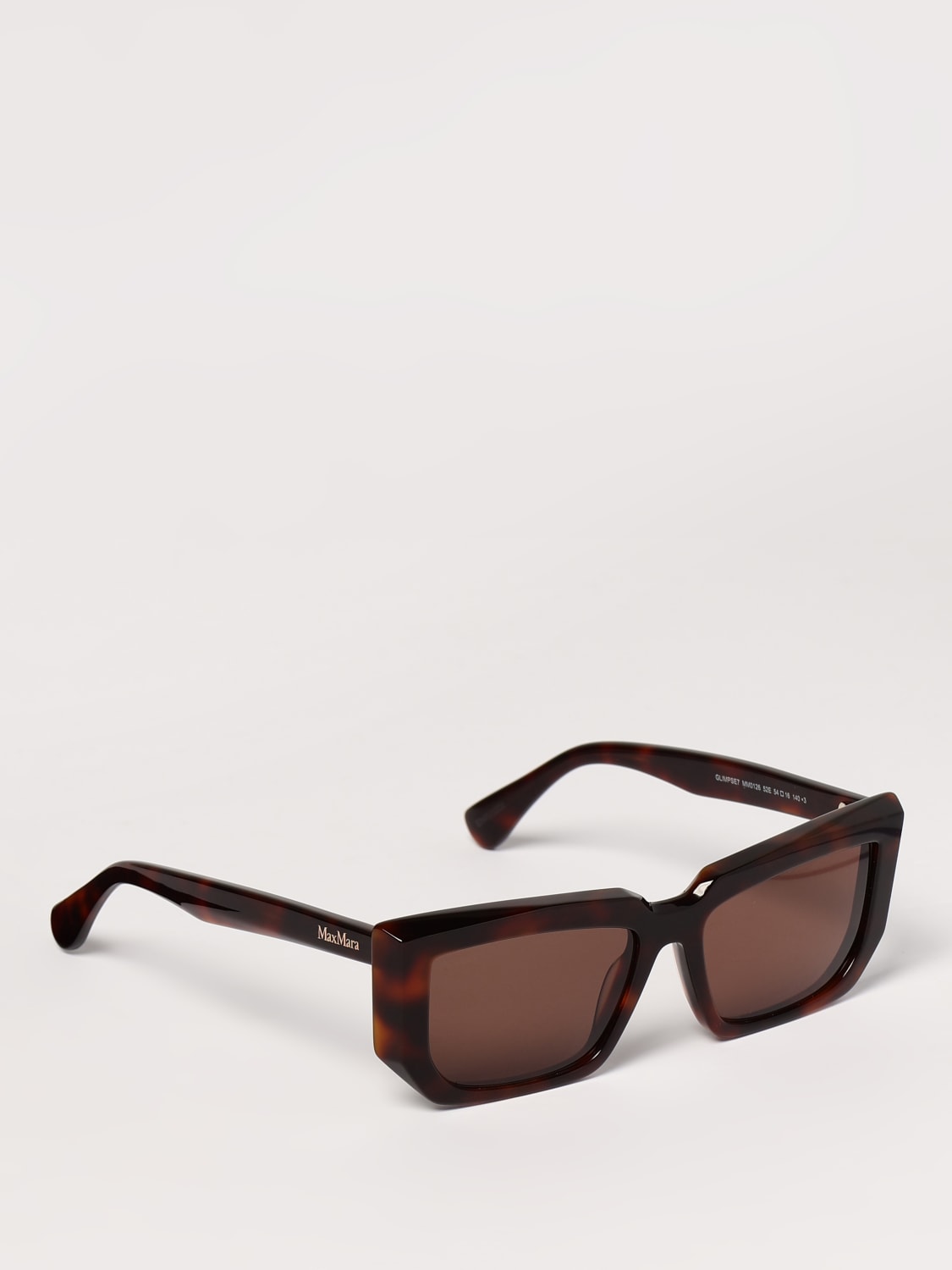 MAX MARA SUNGLASSES: Sunglasses woman Max Mara, Brown - Img 1