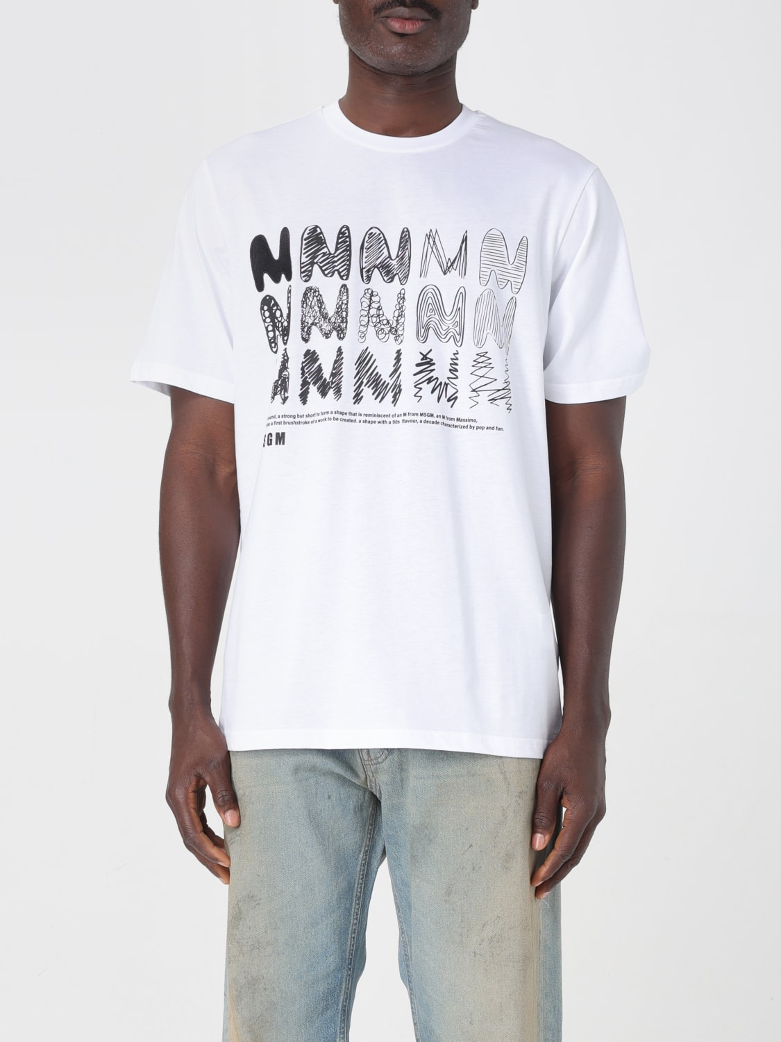 Tシャツ・カットソー MSGM Men T-shirt White 3840MM110257097 01 TheMwave