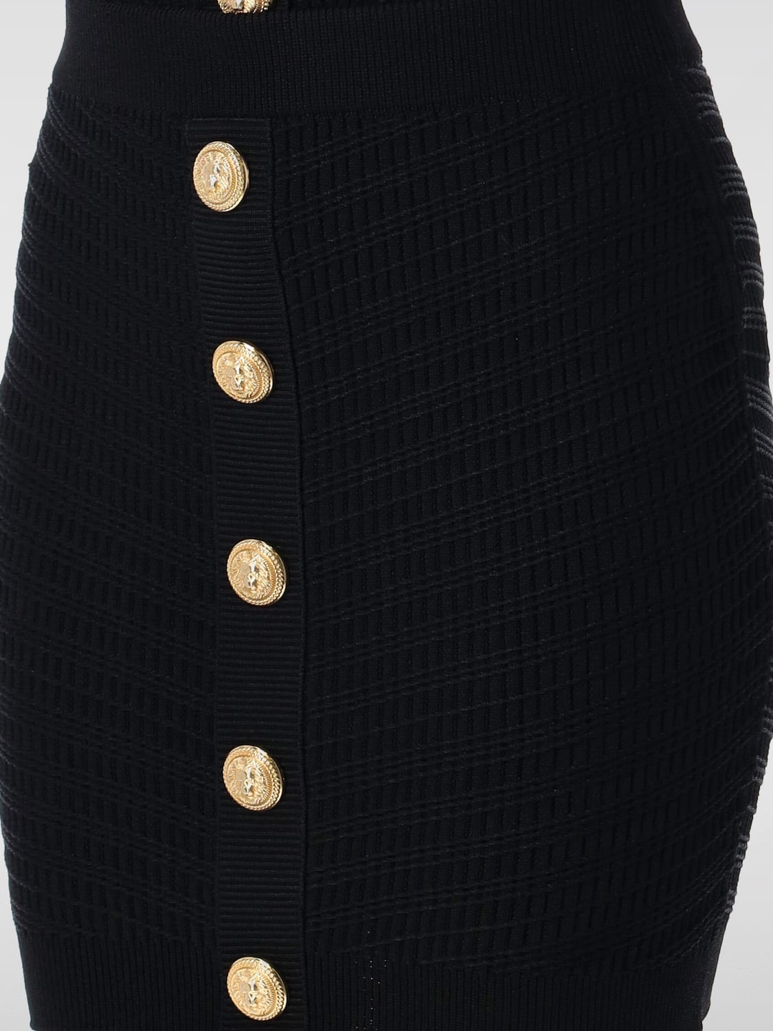 BALMAIN: Skirt woman - Black | Balmain skirt EF0LB039KI42
