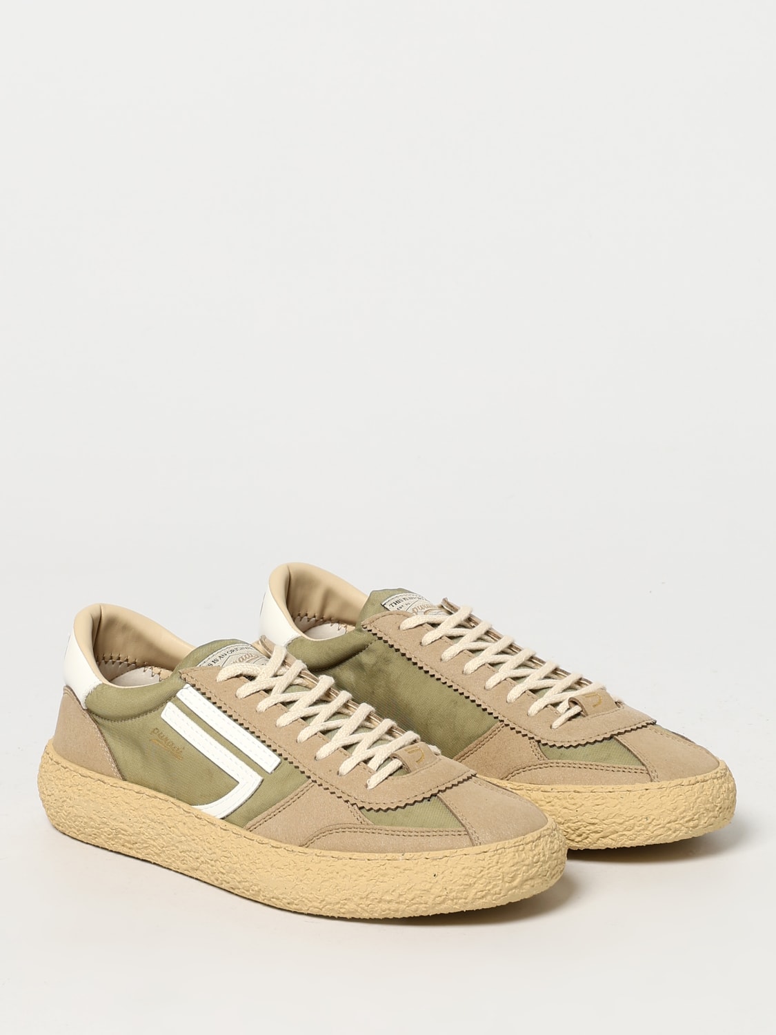 PURAAI SNEAKERS: Sneakers 1.01 Vintage Puraai in pelle vegana e mesh , Beige - Img 2