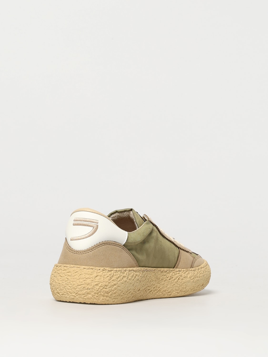 PURAAI SNEAKERS: Sneakers 1.01 Vintage Puraai in pelle vegana e mesh , Beige - Img 3