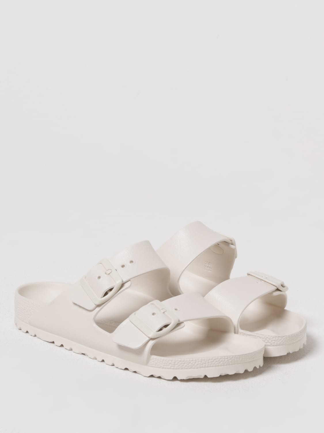 BIRKENSTOCK HEELED SANDAL: Flat sandals woman Birkenstock, White - Img 2