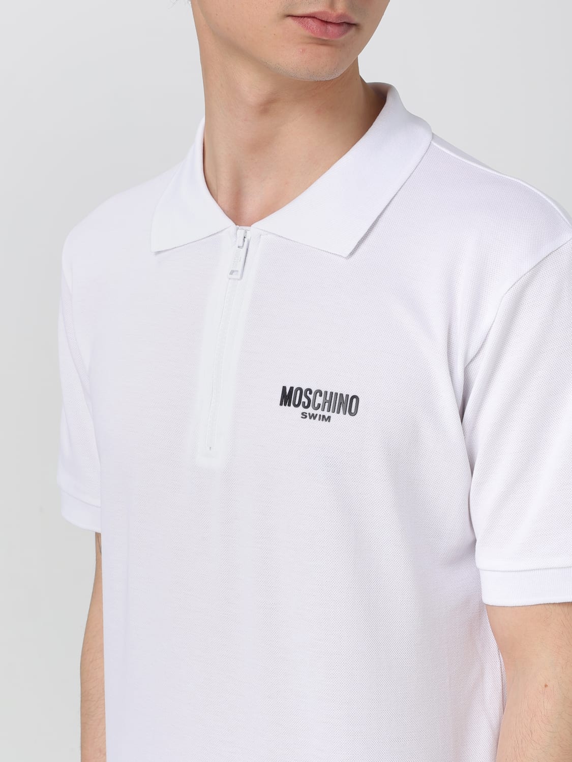 MOSCHINO COUTURE POLO: Polo MSGM in cotone, Bianco - Img 3
