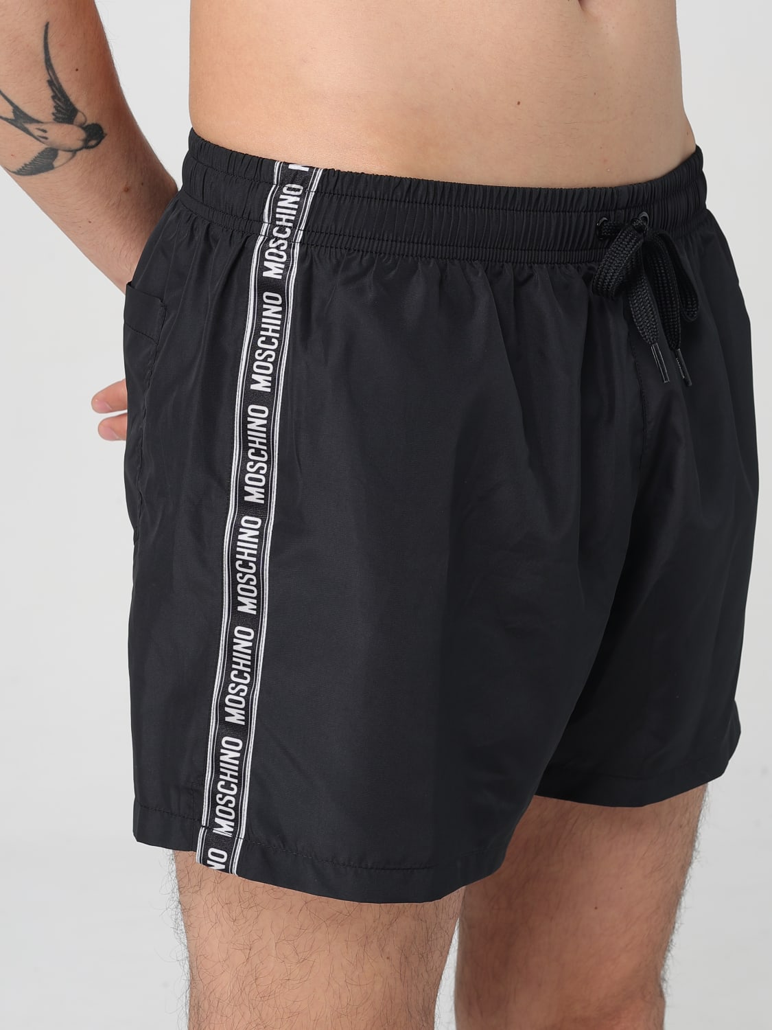 MOSCHINO COUTURE 泳装: 泳装 男士 Moschino Couture, 黑色 - Img 4