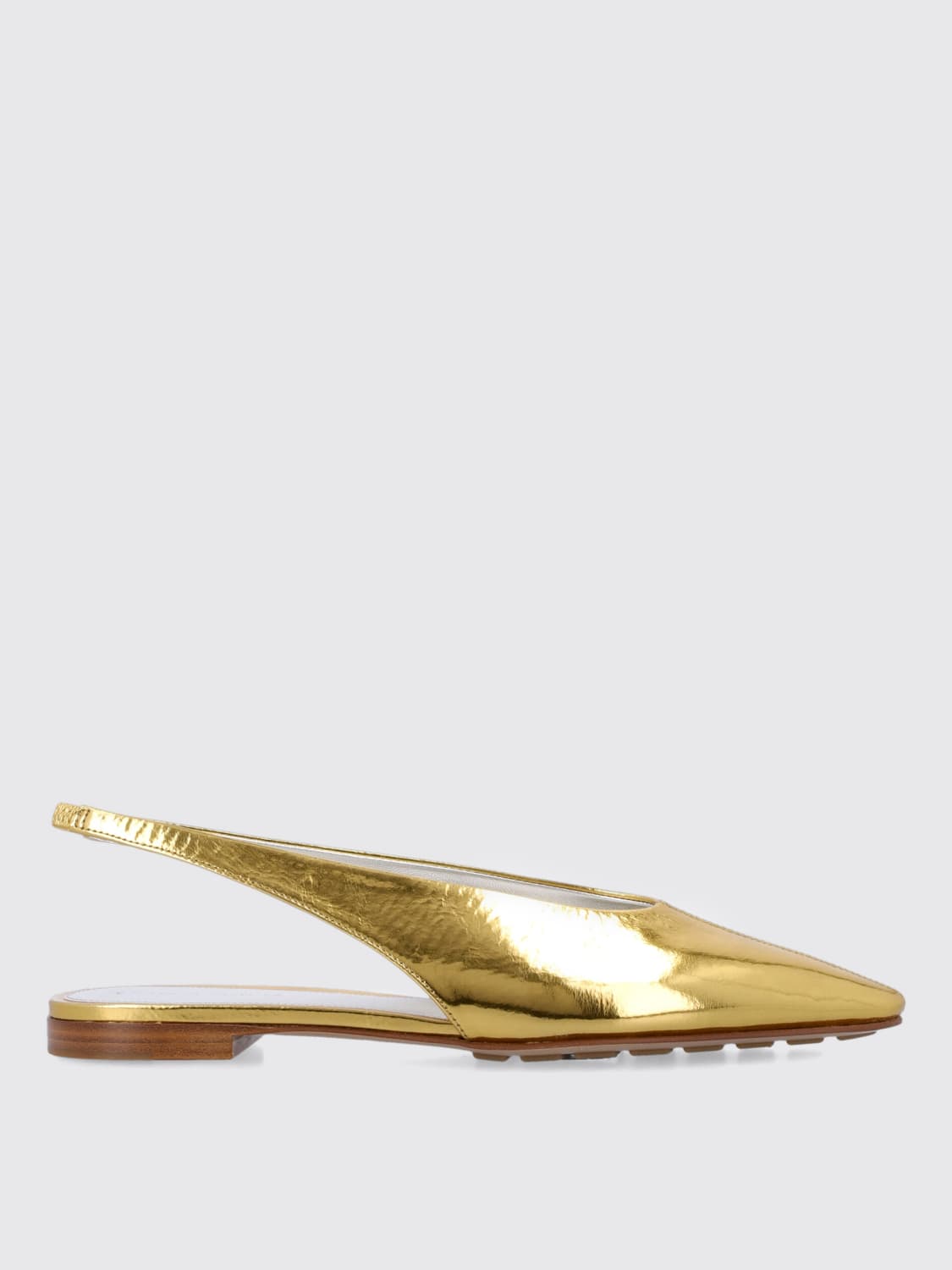【国内発送】BOTTEGA VENETA バレエフラット 827702V5FO0 BOTTEGA VENETA: Flat shoes woman - Gold | Bottega Veneta