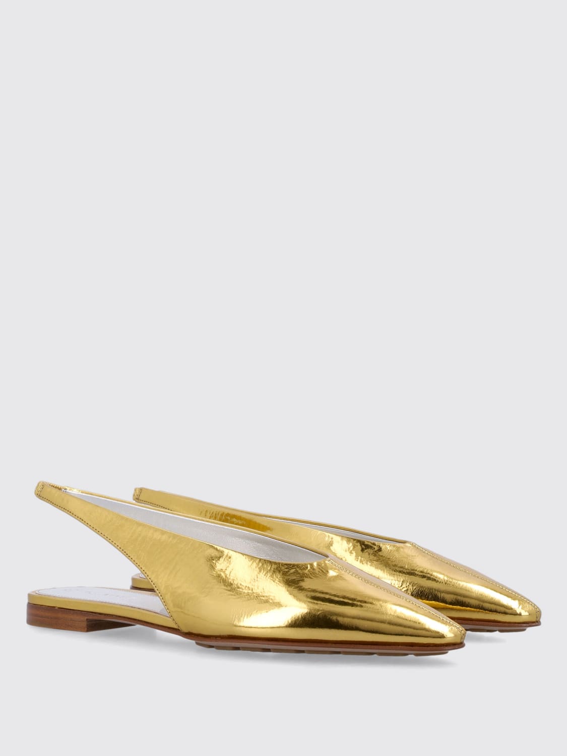 BOTTEGA VENETA BALLET FLAT: Flat shoes woman Bottega Veneta, Gold - Img 2